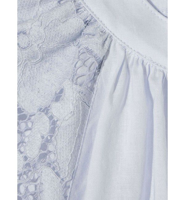 MIDIUMISOLID「MIDIUMISOLID for Ladies レースフレアブラウス」|シャツ・ブラウス|