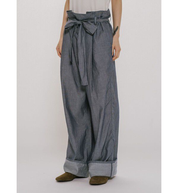 MIDIUMISOLID「MIDIUMISOLID for Ladies シアーデニムイージーパンツ」|その他|