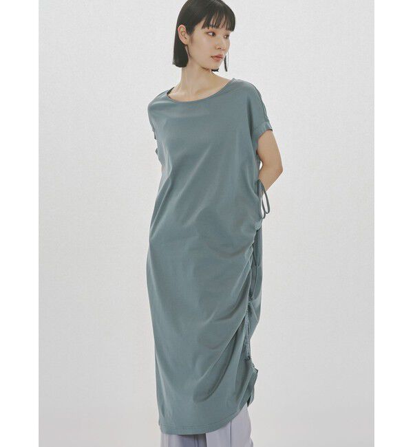 MIDIUMISOLID「MIDIUMISOLID for Ladies ドローストリングジャージーワンピース」|ワンピース|