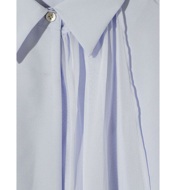 MIDIUMISOLID「MIDIUMISOLID for Ladies シアーレイヤードシャツ」|シャツ・ブラウス|
