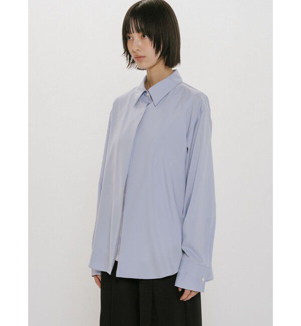 MIDIUMISOLID「MIDIUMISOLID for Ladies シアーレイヤードシャツ」|シャツ・ブラウス|