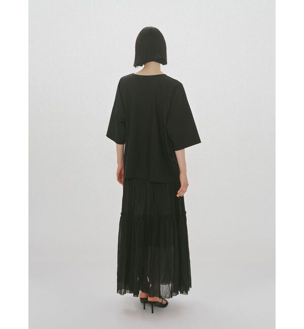 MIDIUMISOLID「MIDIUMISOLID for Ladies シアーティアードスカート」|スカート|