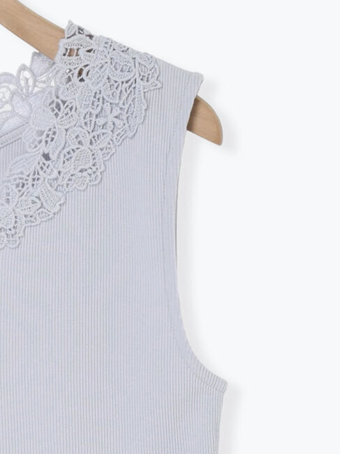 Samansa Mos2「《新色追加》後ろパーツレースインナー【接触冷感】」|Tシャツ・カットソー|