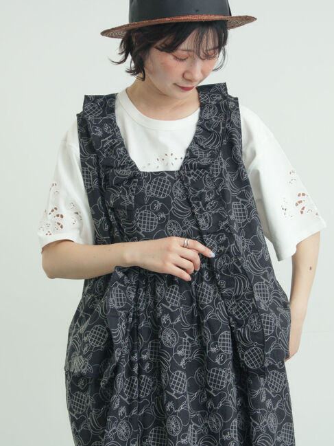 Samansa Mos2「【メルヘン&times;Samansa Mos2】総刺繍ベスト」|ダウンベスト・ベスト|