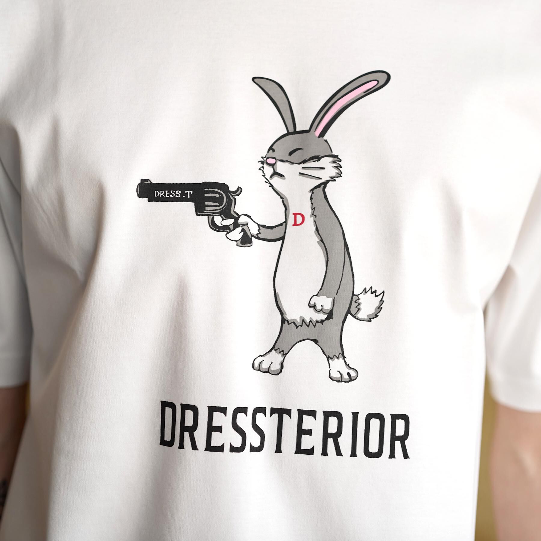 DRESSTERIOR「【接触冷感／抗菌防臭／消臭】ICE CLEAR COTTON ガンラビットTシャツ」|Tシャツ・カットソー|