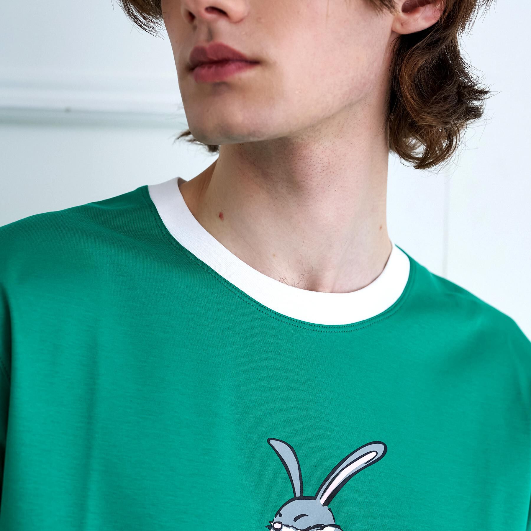 DRESSTERIOR「【接触冷感／抗菌防臭／消臭】ICE CLEAR COTTON ガンラビットTシャツ」|Tシャツ・カットソー|
