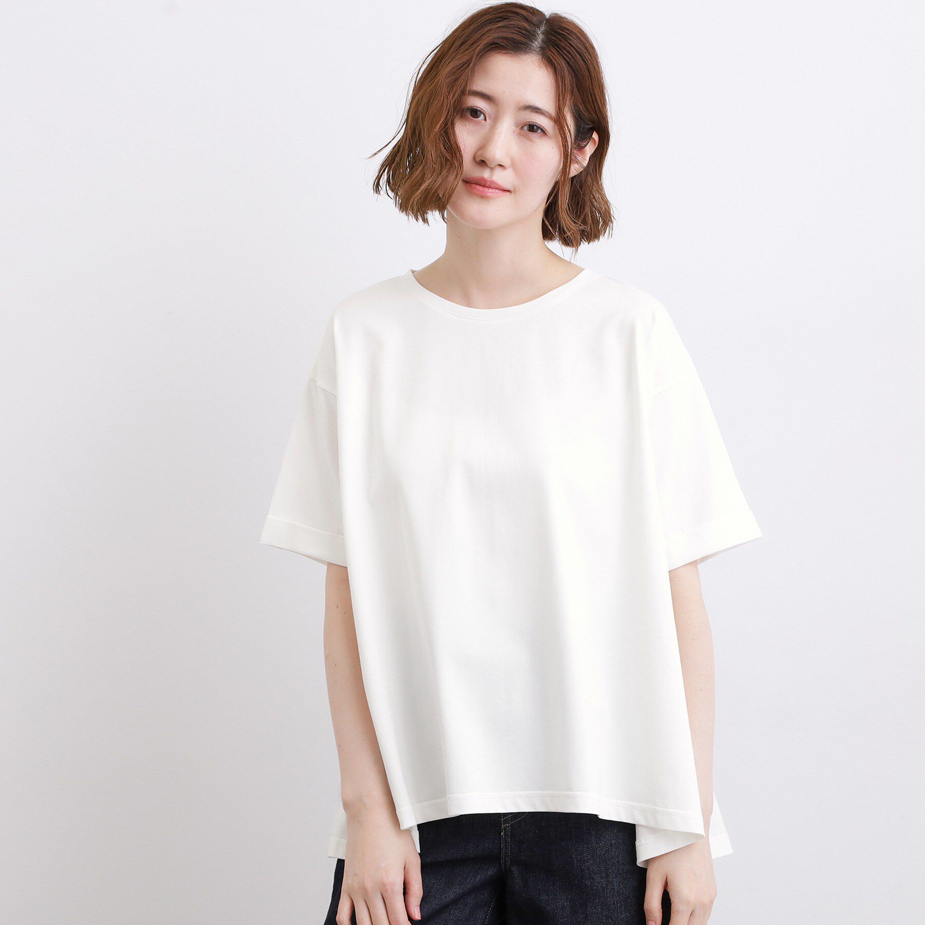 grove「【遮熱／吸水速乾／接触冷感／UVカット】フレアシルエットTシャツ」|Tシャツ・カットソー|