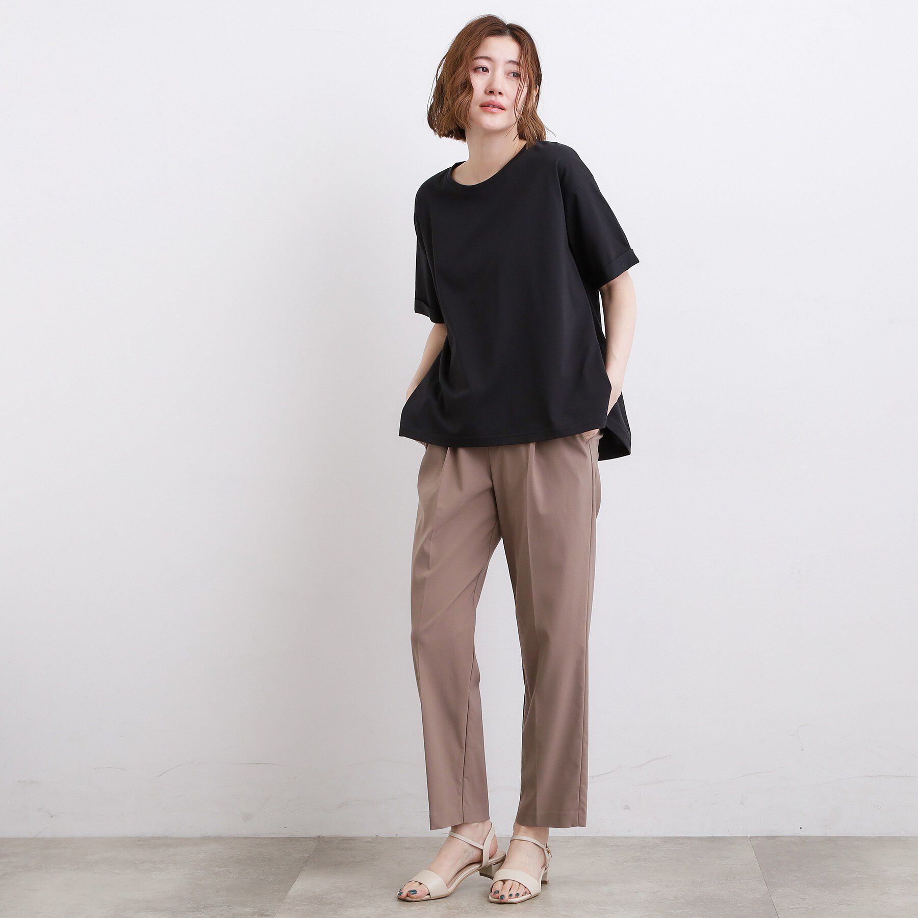 grove「【遮熱／吸水速乾／接触冷感／UVカット】フレアシルエットTシャツ」|Tシャツ・カットソー|