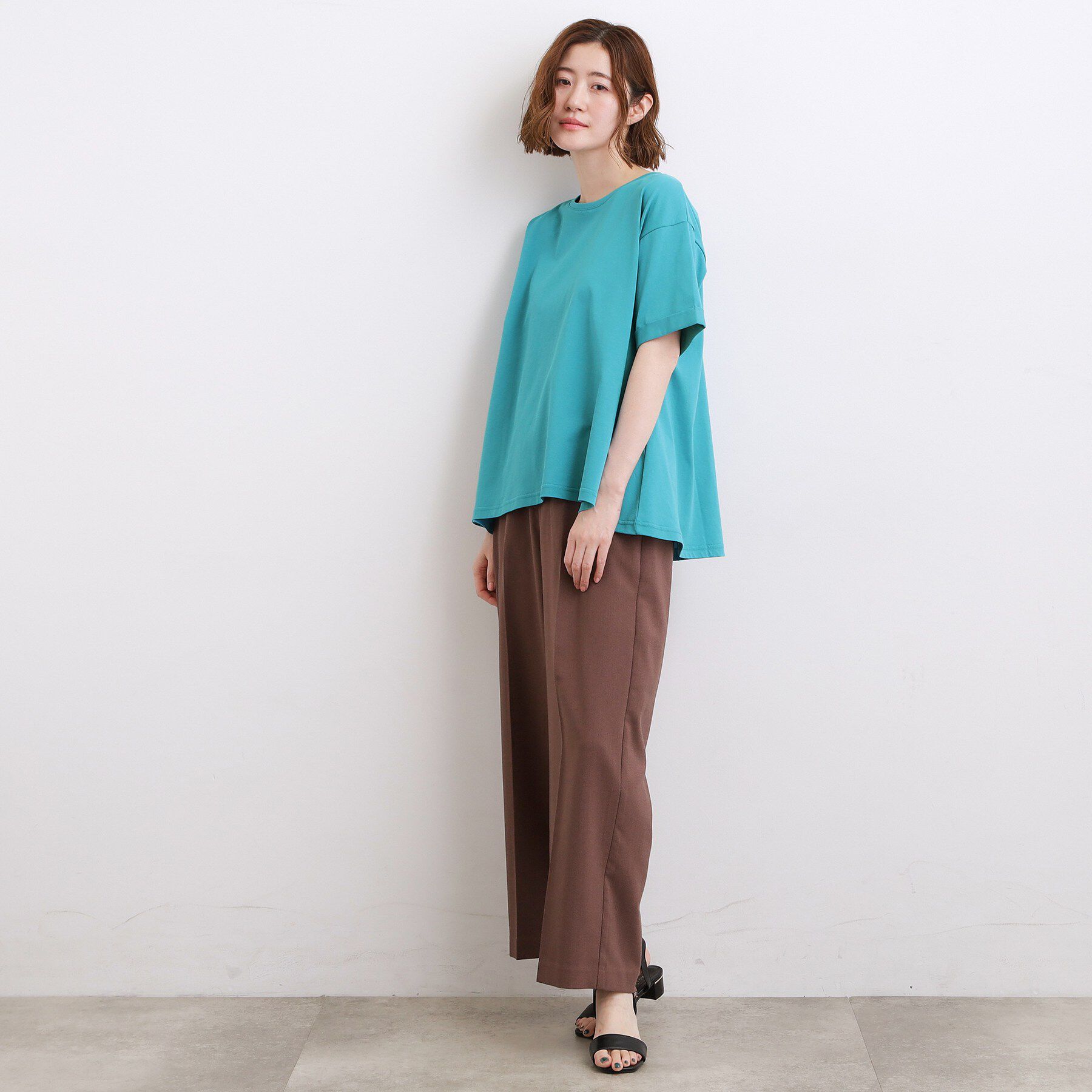 grove「【遮熱／吸水速乾／接触冷感／UVカット】フレアシルエットTシャツ」|Tシャツ・カットソー|