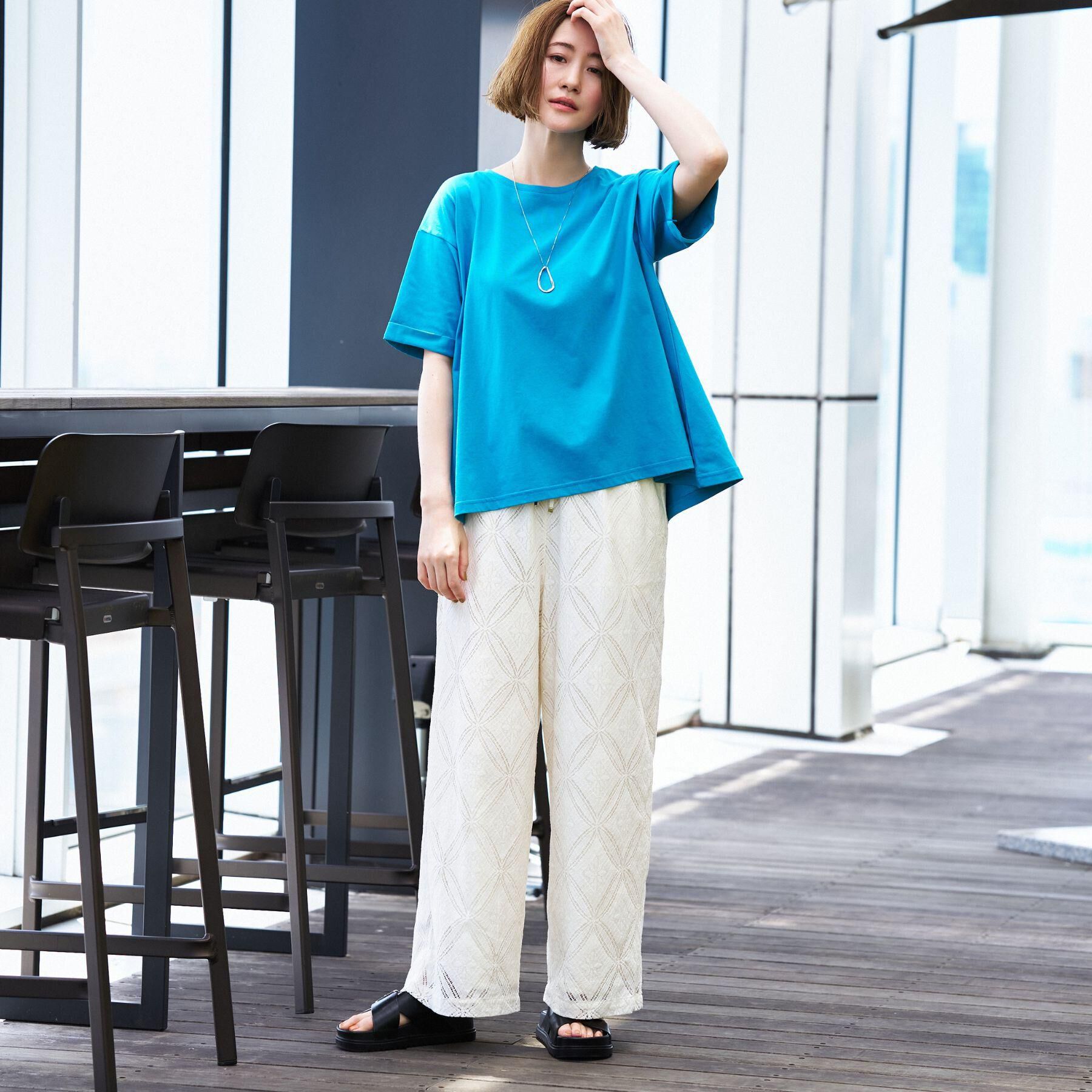 grove「【遮熱／吸水速乾／接触冷感／UVカット】フレアシルエットTシャツ」|Tシャツ・カットソー|