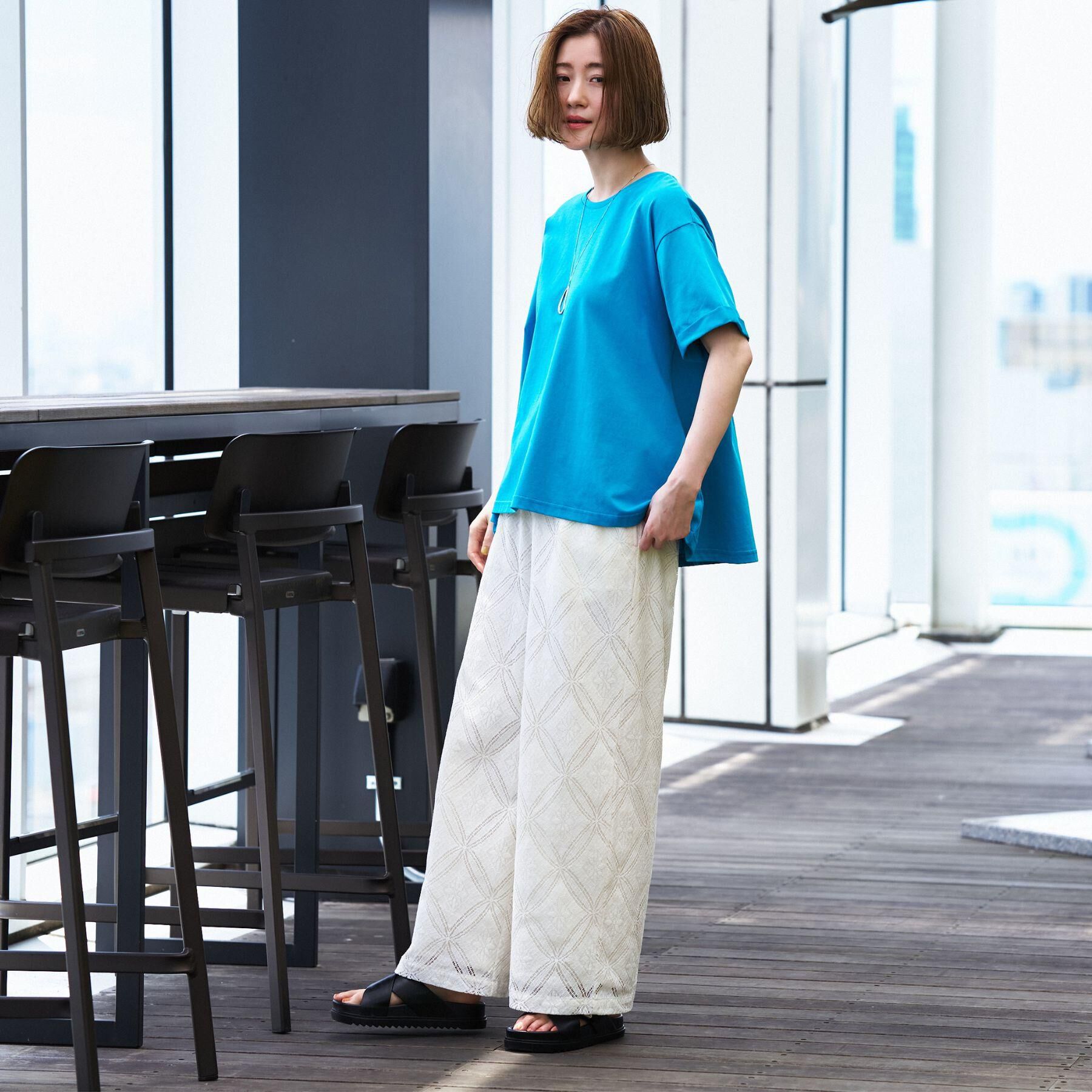 grove「【遮熱／吸水速乾／接触冷感／UVカット】フレアシルエットTシャツ」|Tシャツ・カットソー|