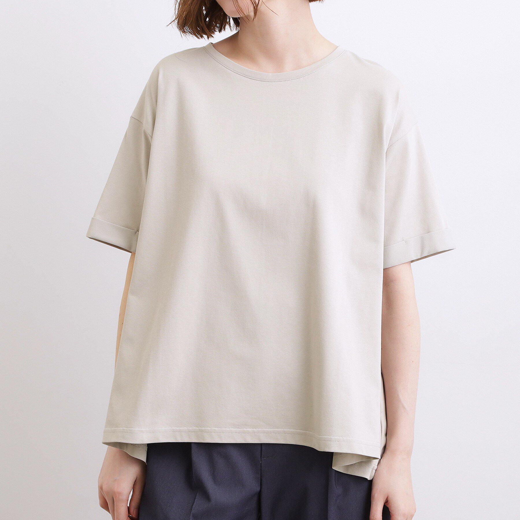 grove「【遮熱／吸水速乾／接触冷感／UVカット】フレアシルエットTシャツ」|Tシャツ・カットソー|