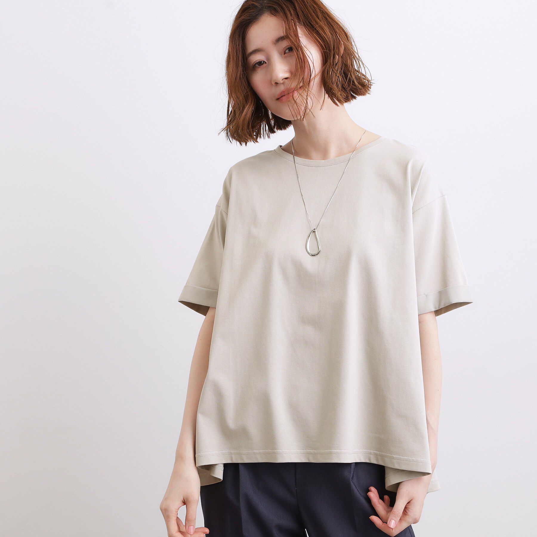 grove「【遮熱／吸水速乾／接触冷感／UVカット】フレアシルエットTシャツ」|Tシャツ・カットソー|