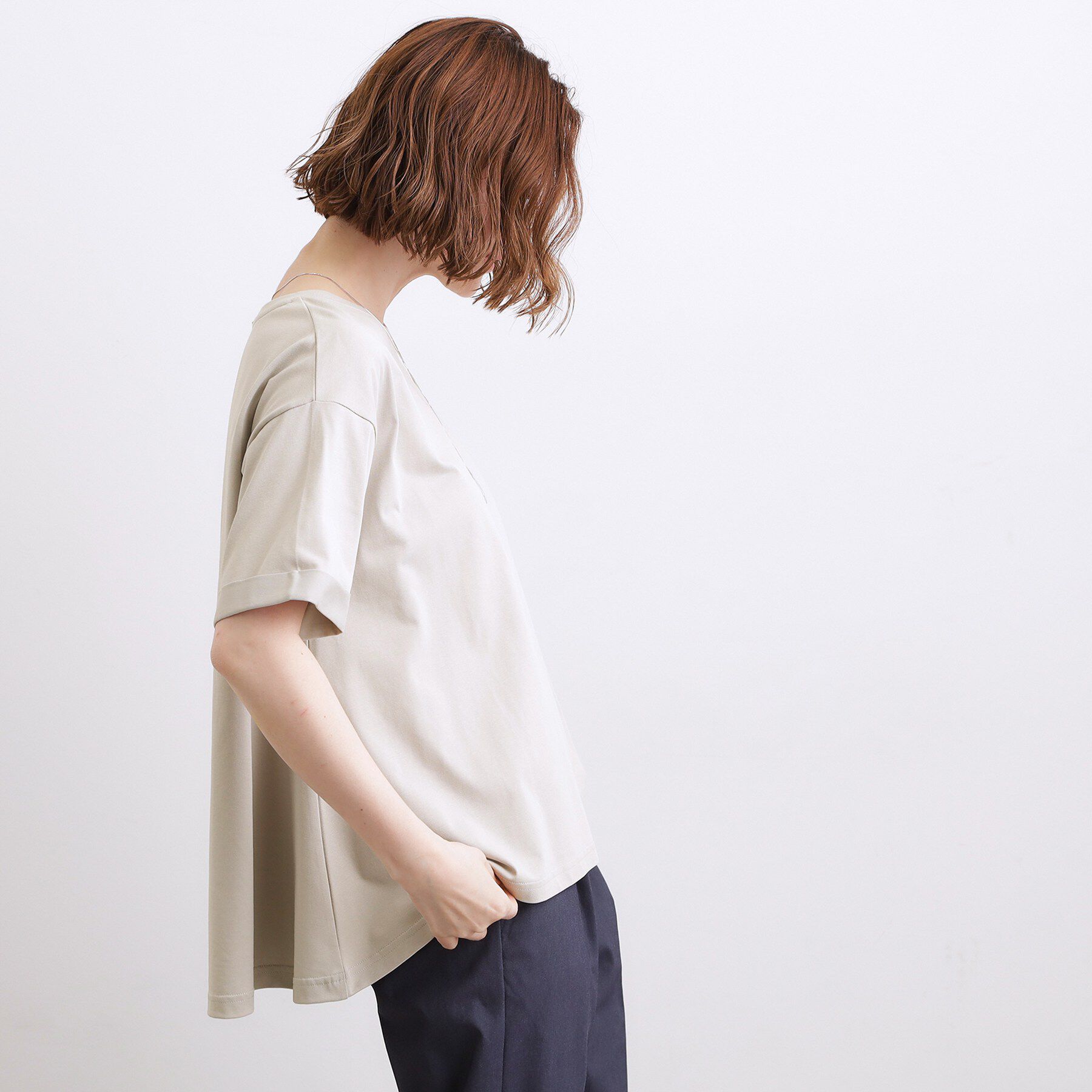 grove「【遮熱／吸水速乾／接触冷感／UVカット】フレアシルエットTシャツ」|Tシャツ・カットソー|