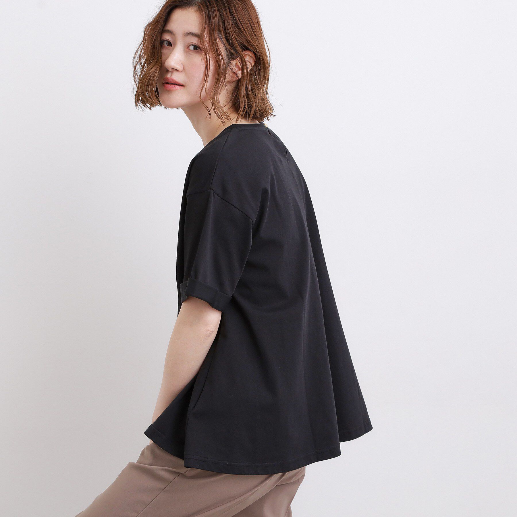 grove「【遮熱／吸水速乾／接触冷感／UVカット】フレアシルエットTシャツ」|Tシャツ・カットソー|