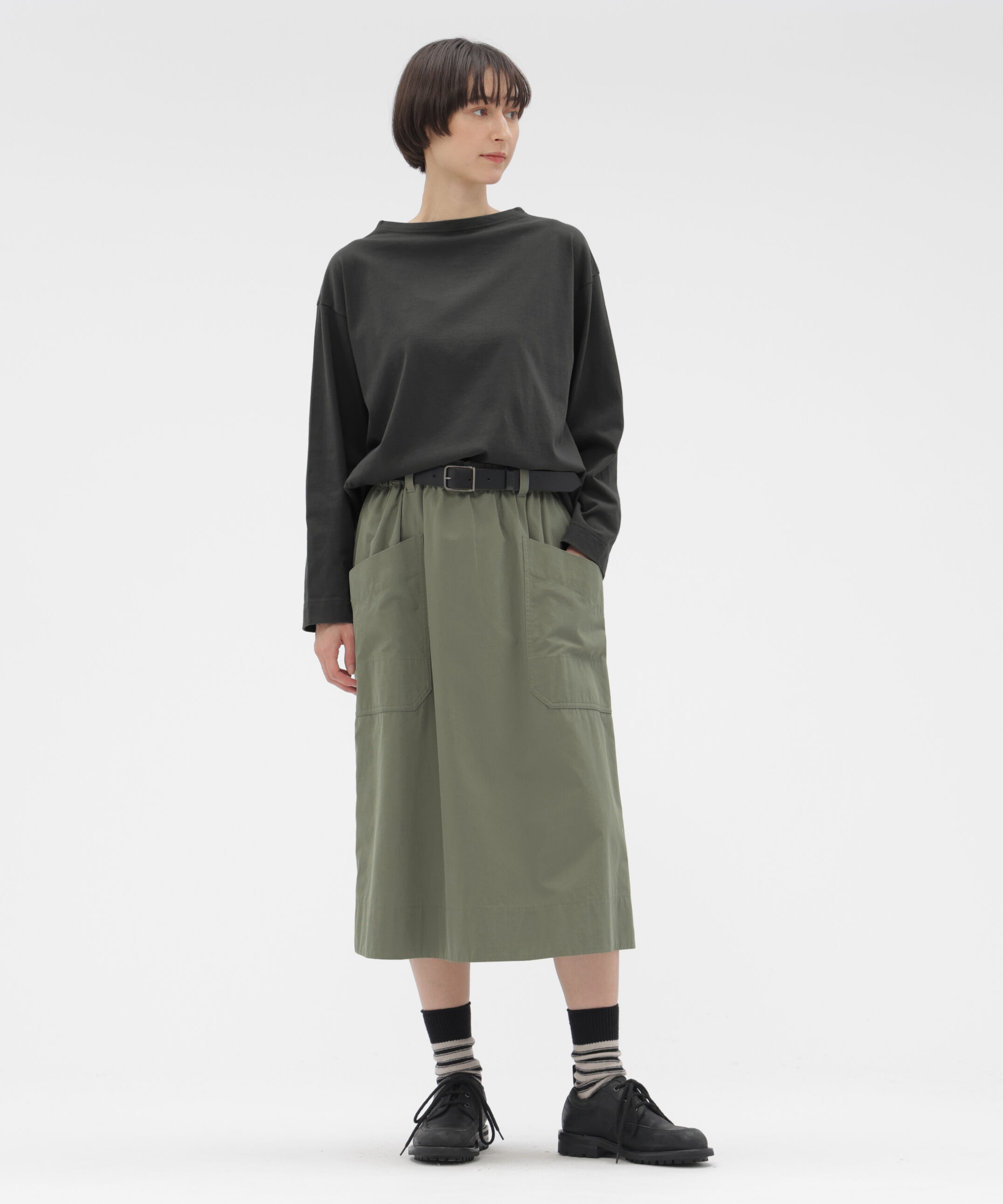 MHL.「COTTON CUPRA PLAINWEAVE SKIRT」|スカート|