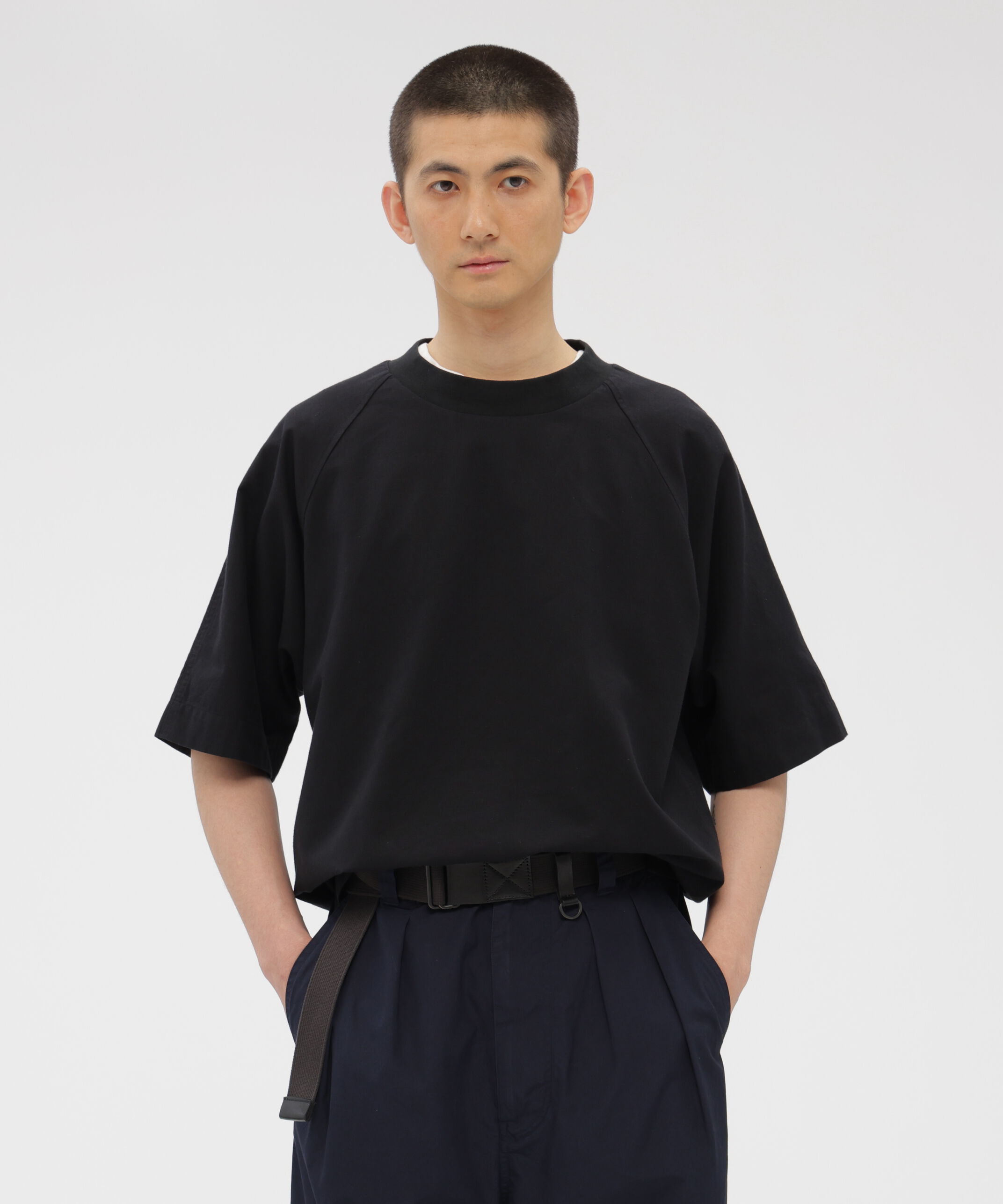 MHL.「WASHED OUT COTTON LINEN SHIRT」|シャツ・ブラウス|BLACK