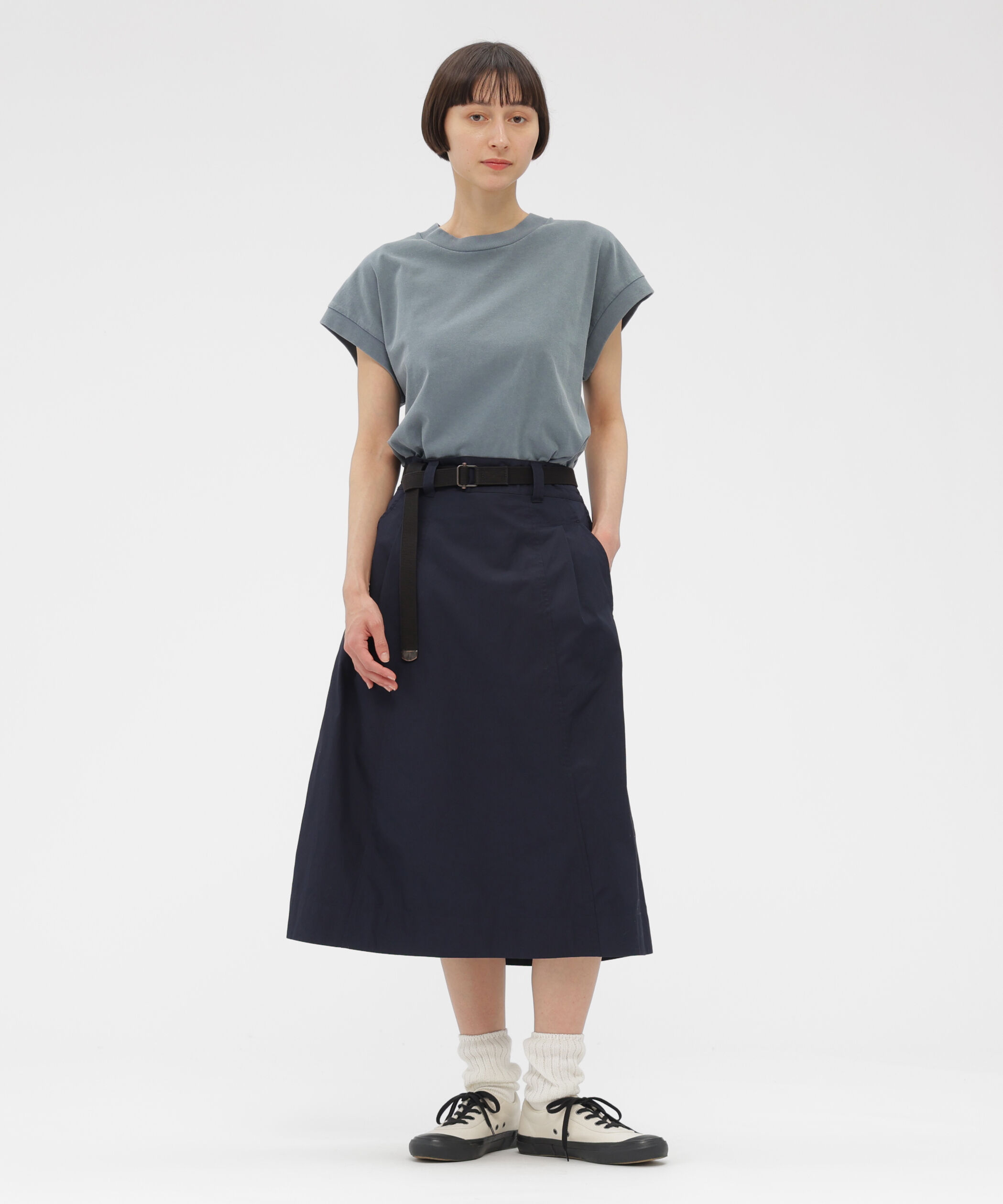 MHL.「FADED ROUGH COTTON JERSEY TOP」|Tシャツ・カットソー|