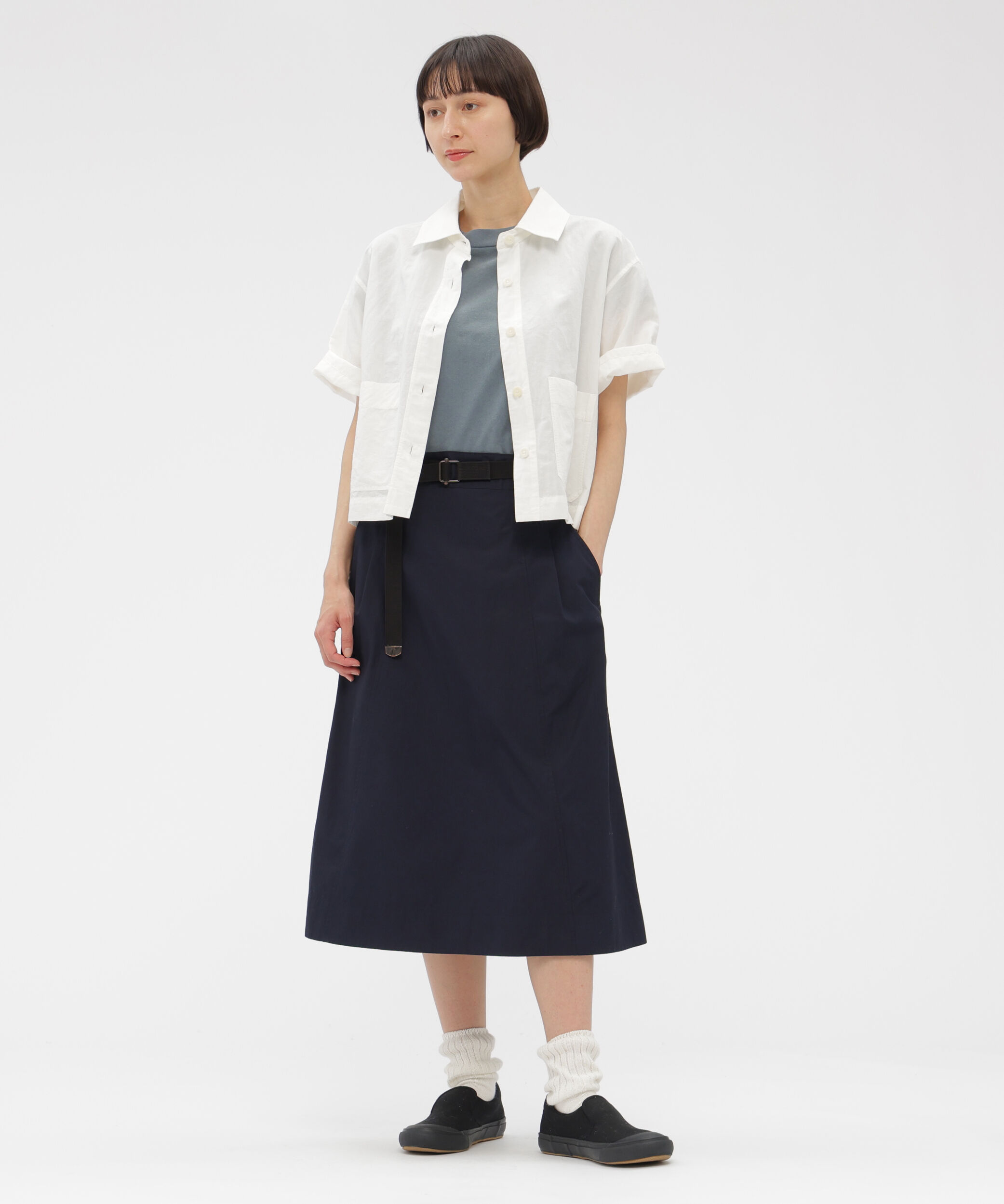 MHL.「FADED ROUGH COTTON JERSEY TOP」|Tシャツ・カットソー|