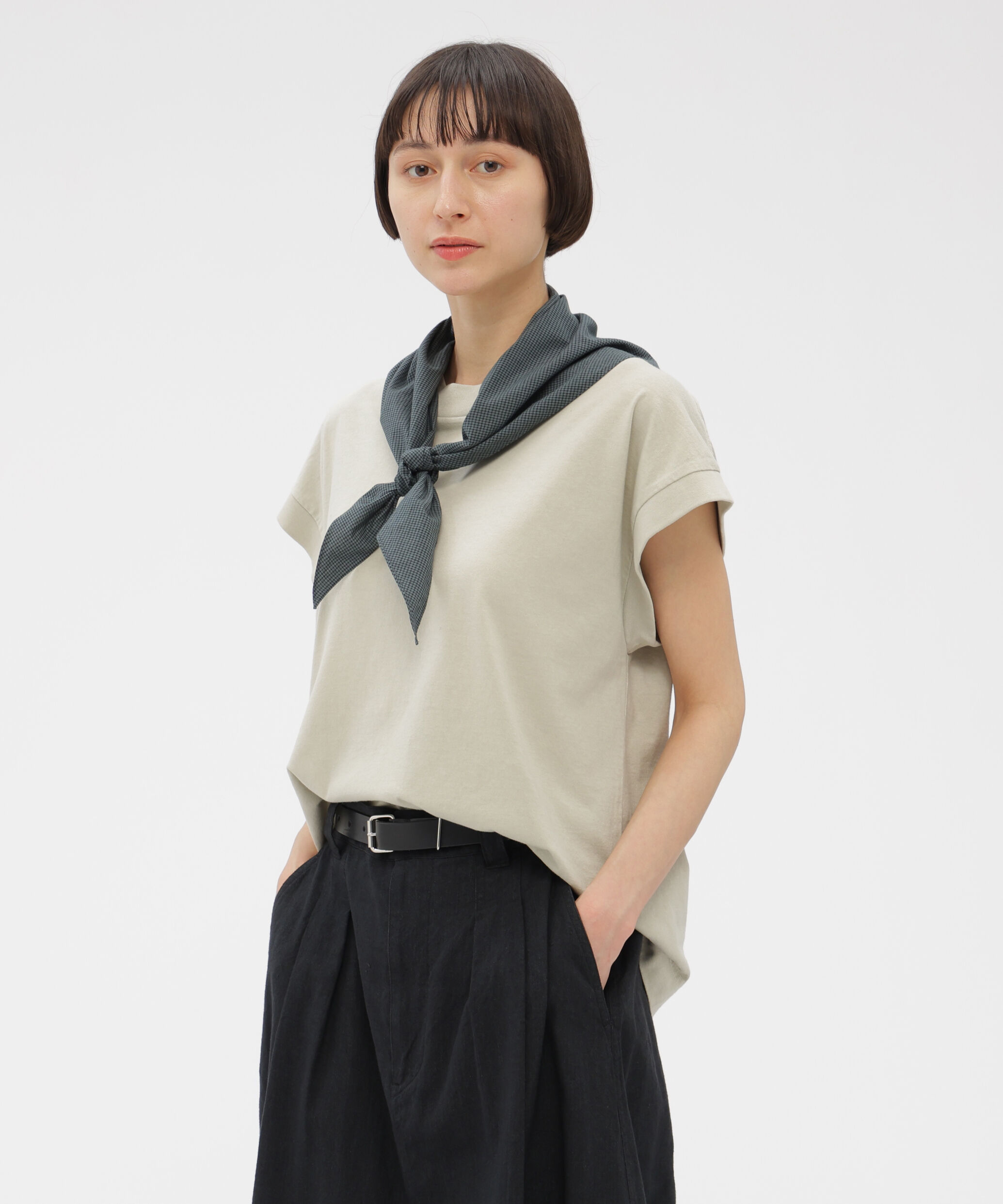 MHL.「FADED ROUGH COTTON JERSEY TOP」|Tシャツ・カットソー|STONE3