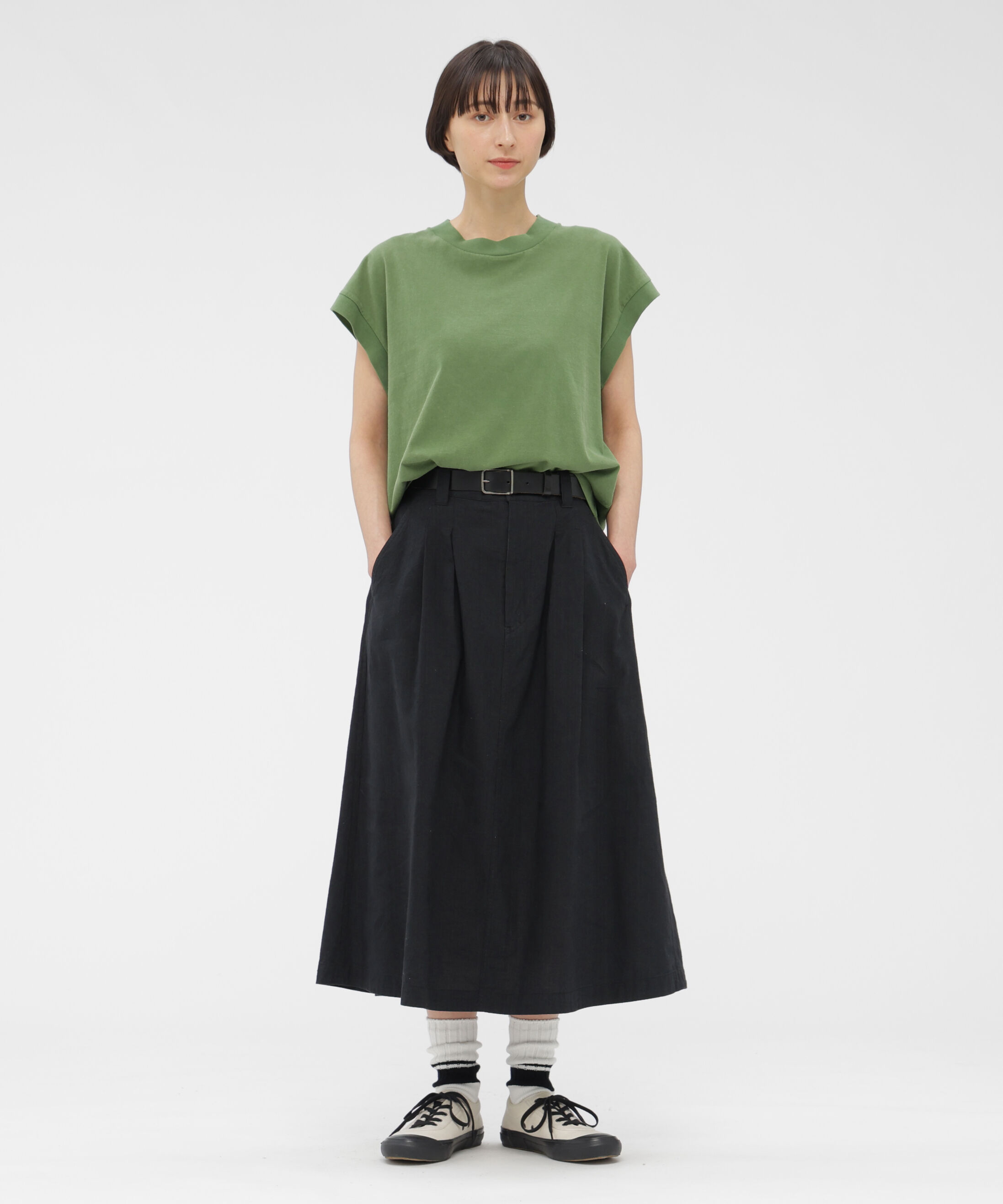 MHL.「FADED ROUGH COTTON JERSEY TOP」|Tシャツ・カットソー|