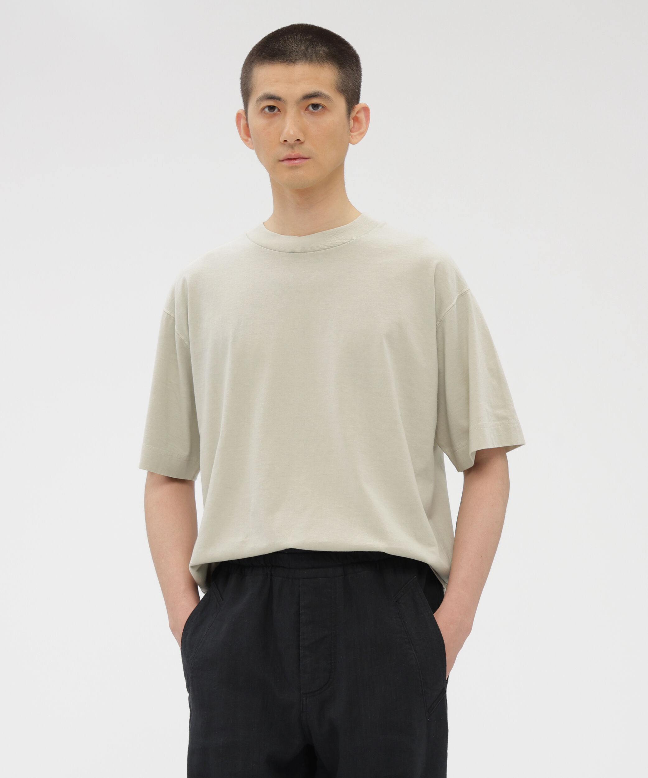 MHL.「FADED ROUGH COTTON JERSEY TOP」|Tシャツ・カットソー|STONE3