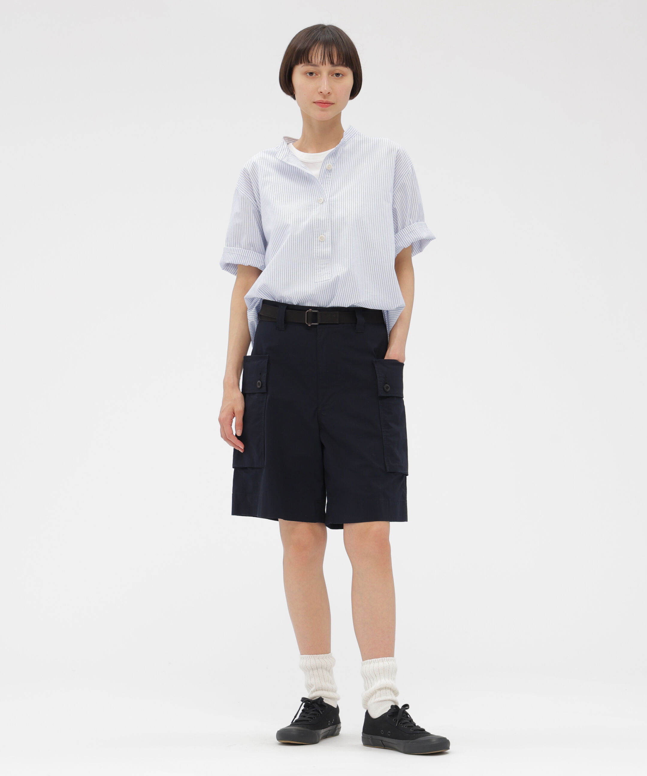 MHL.「YARN DYED COTTON VOILE SHIRT」|シャツ・ブラウス|