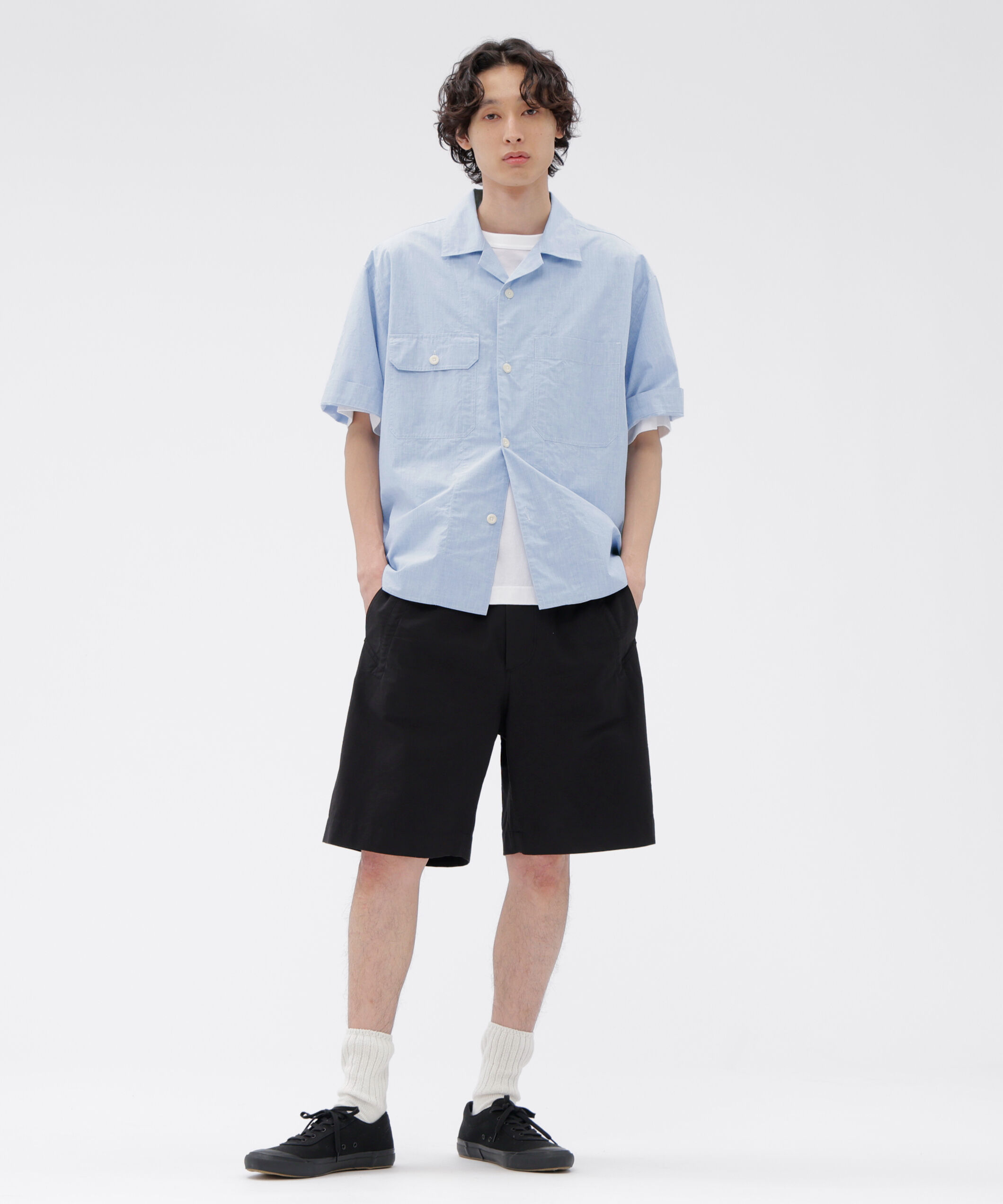 MHL.「HIGHCOUNT TOP DYED COTTON SHIRT」|シャツ・ブラウス|