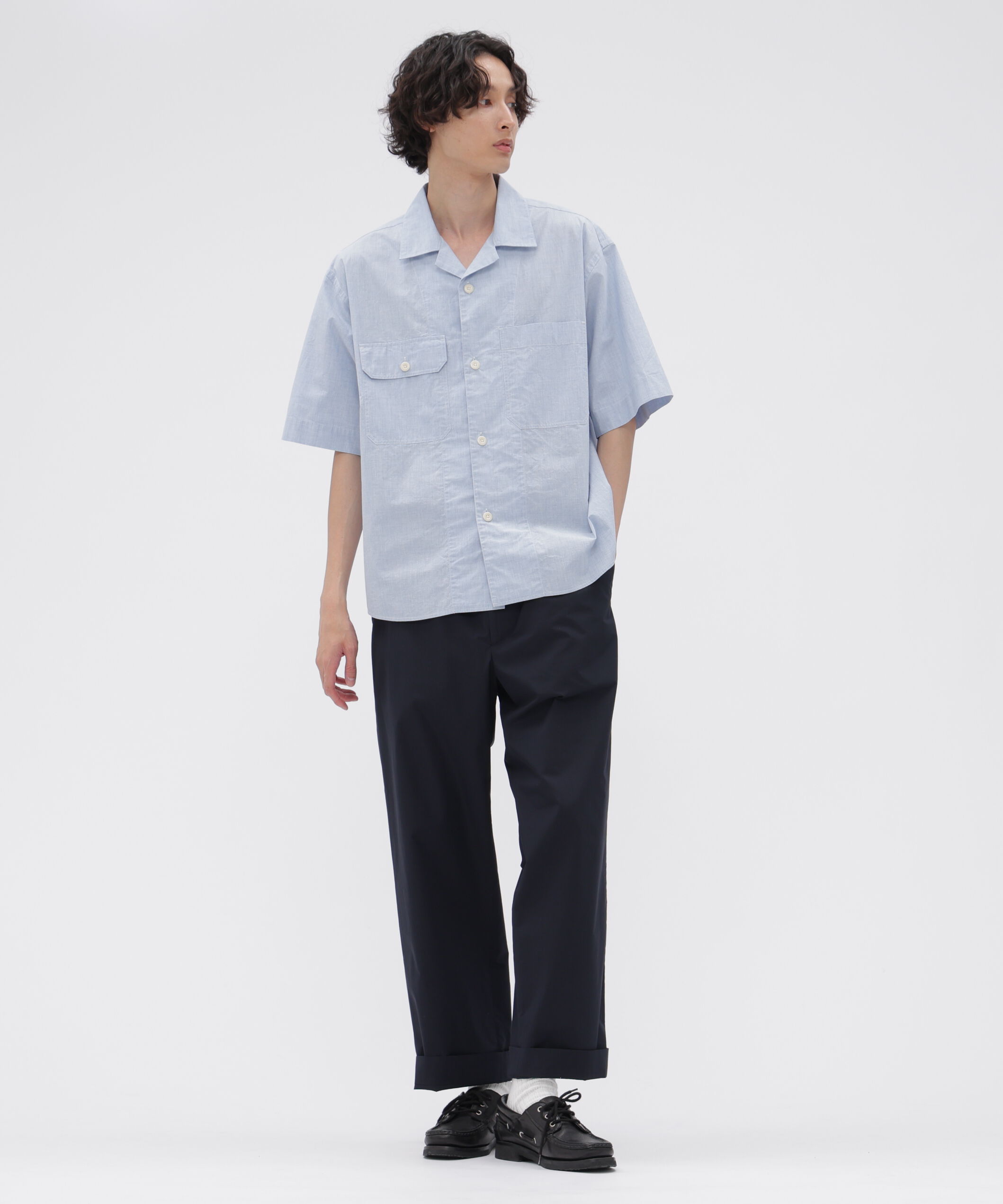 MHL.「HIGHCOUNT TOP DYED COTTON SHIRT」|シャツ・ブラウス|
