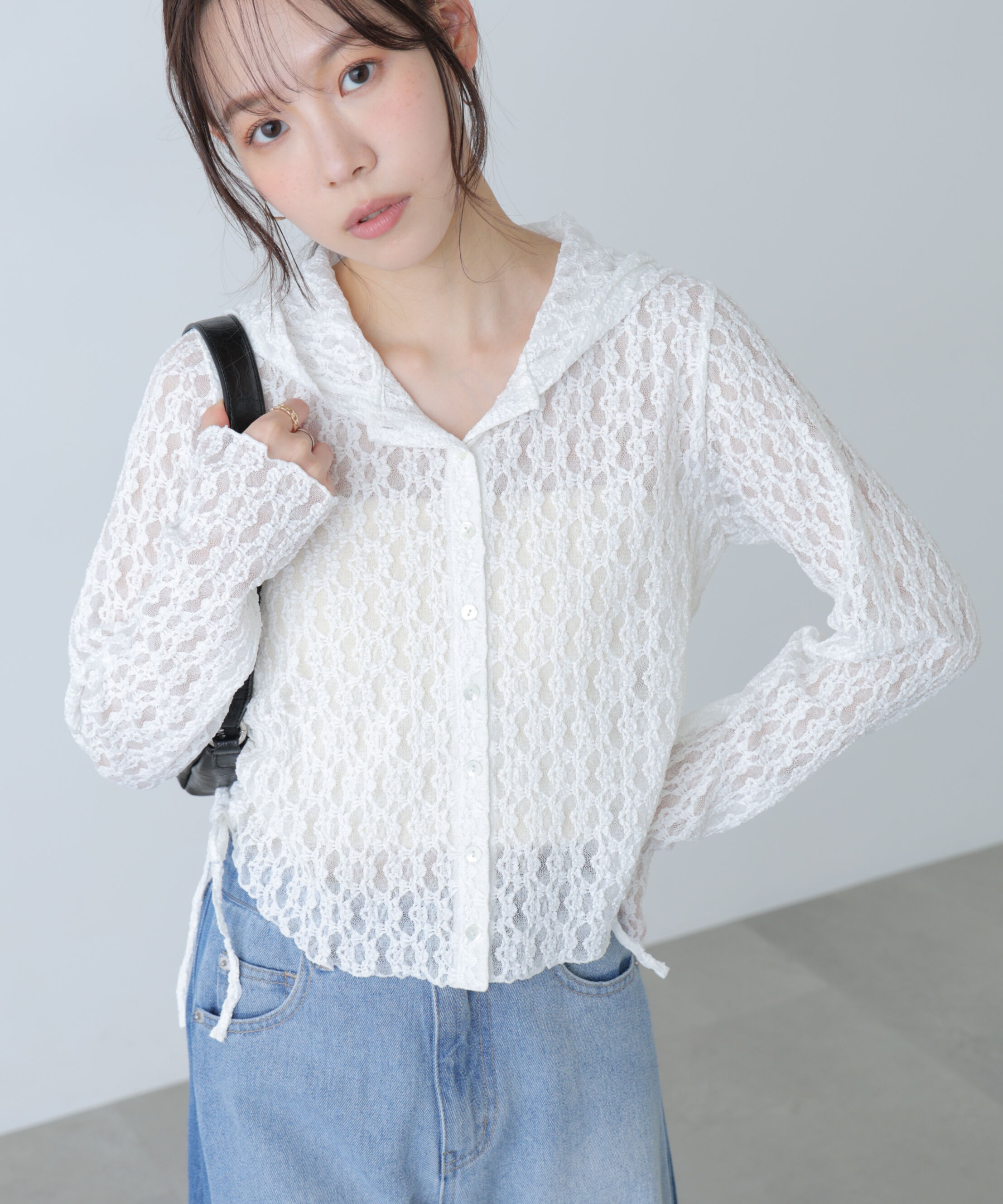  「サイドドロストレースフーディー」|Tシャツ・カットソー|
