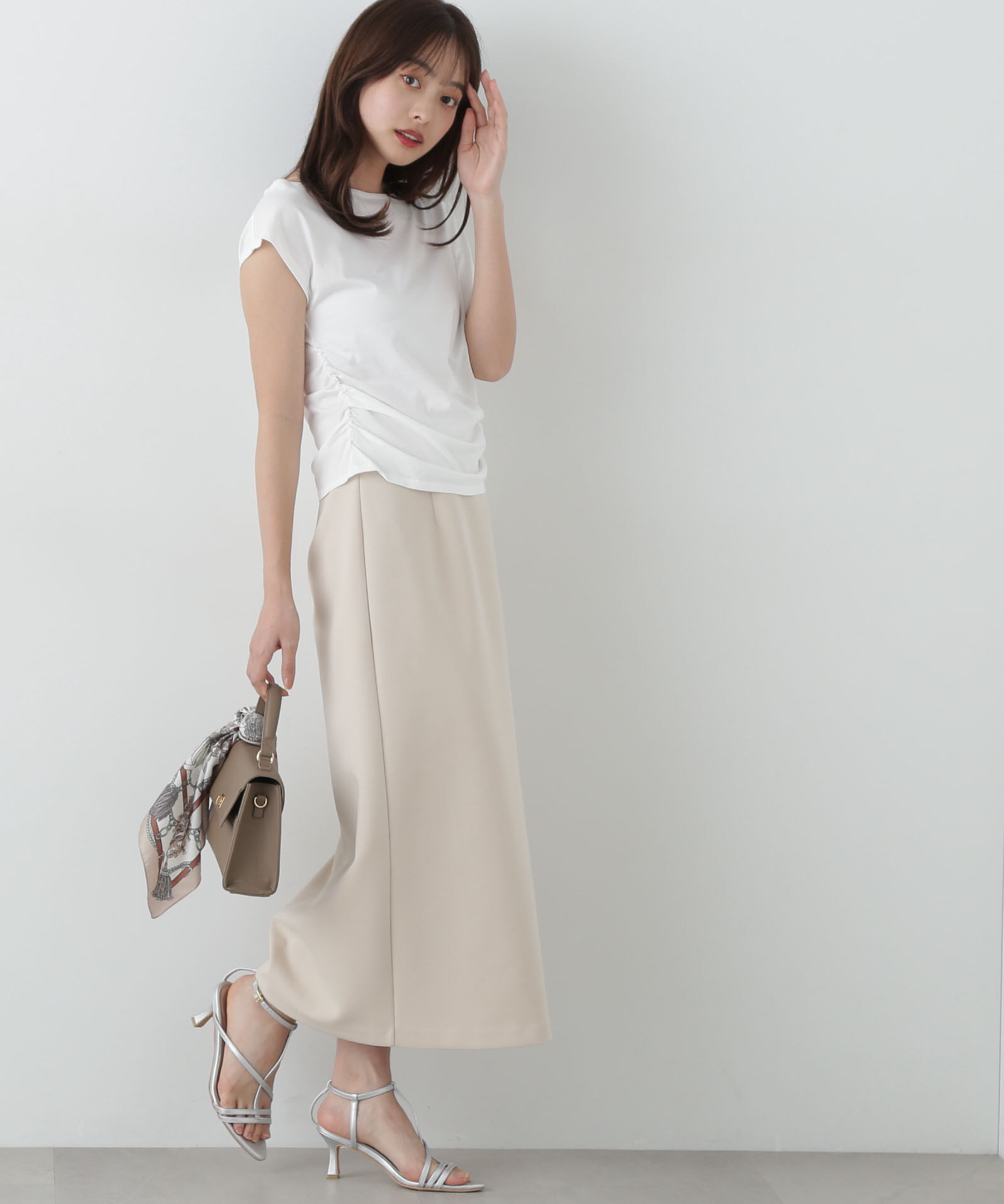 PROPORTION BODY DRESSING「アシメTシャツ」|Tシャツ・カットソー|