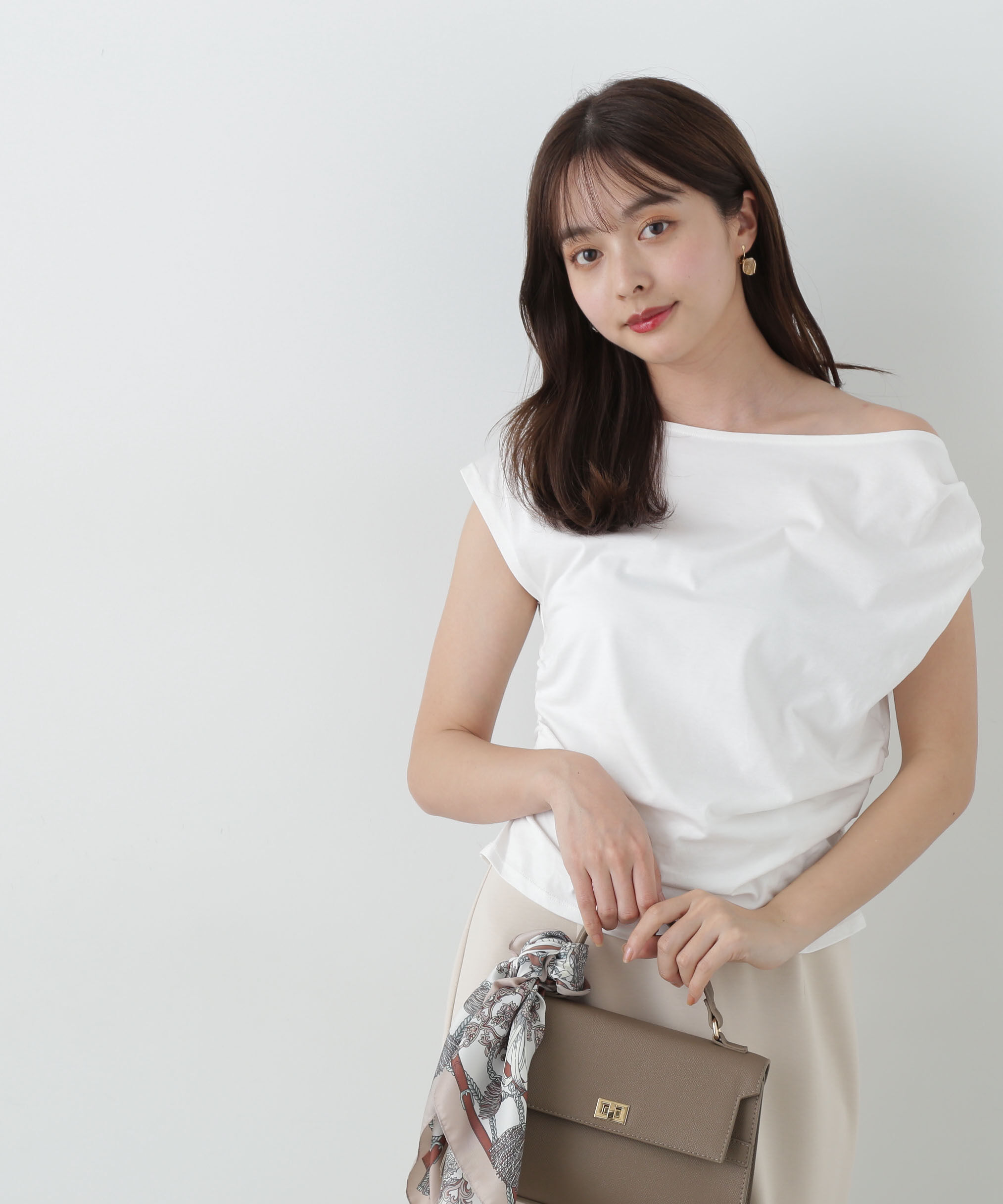 PROPORTION BODY DRESSING「アシメTシャツ」|Tシャツ・カットソー|