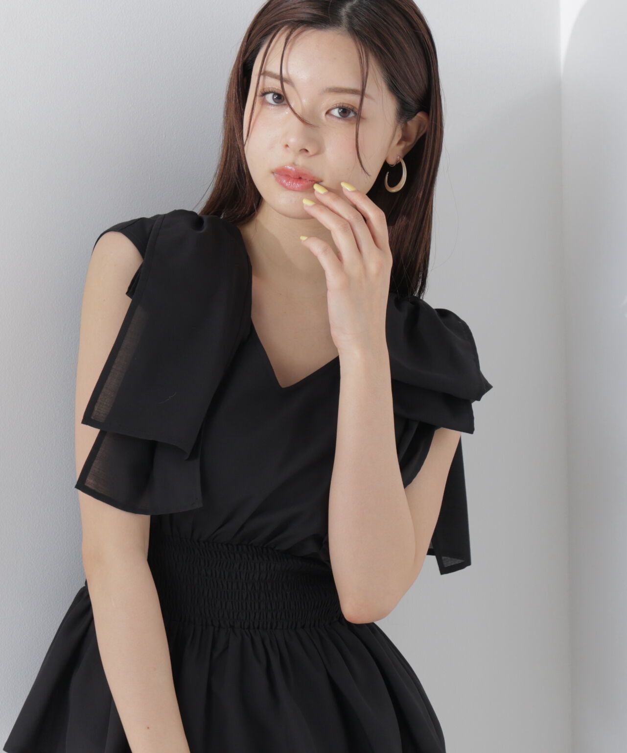 PROPORTION BODY DRESSING「ショルダーリボンペプラムブラウス」|シャツ・ブラウス|