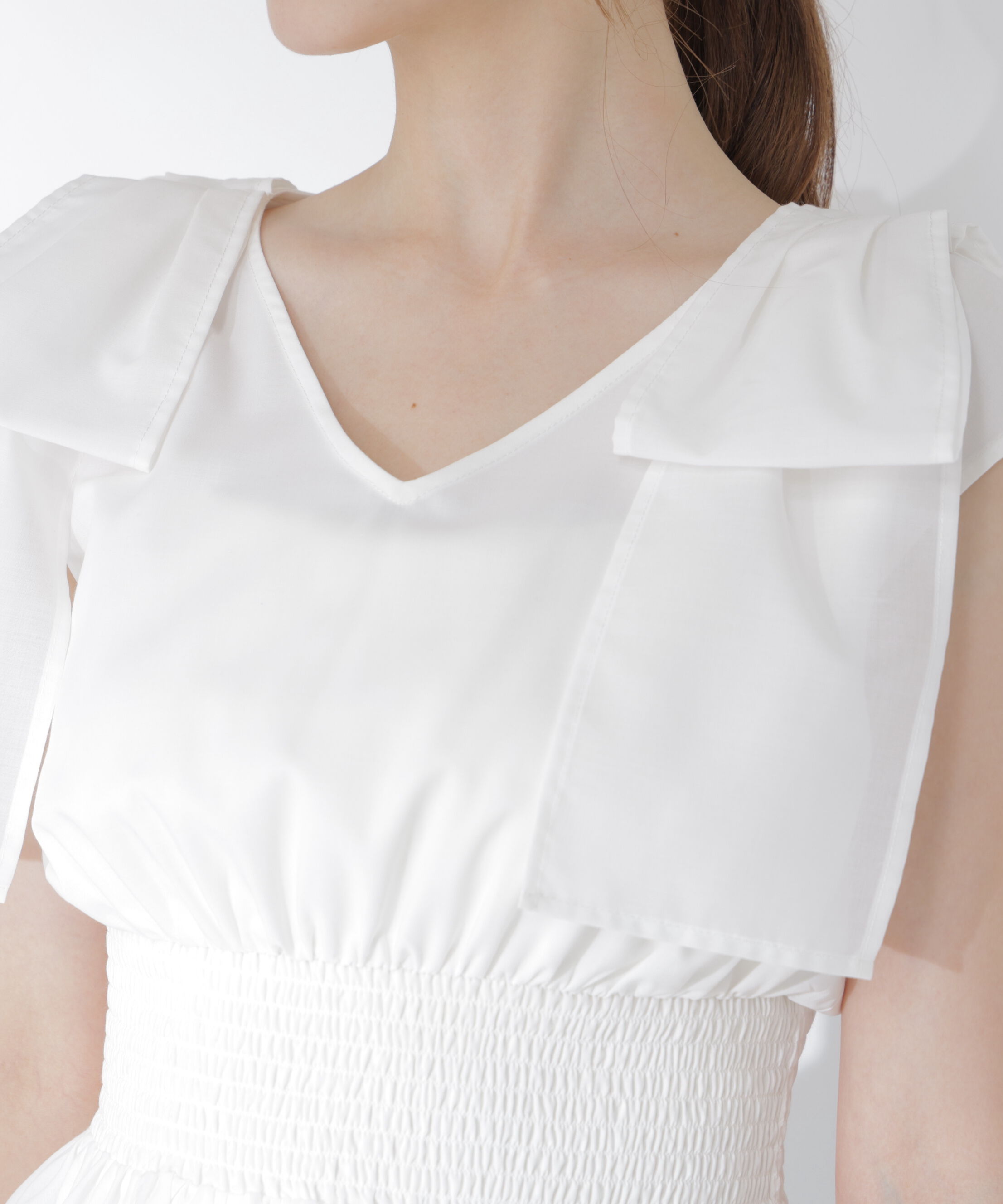 PROPORTION BODY DRESSING「ショルダーリボンペプラムブラウス」|シャツ・ブラウス|