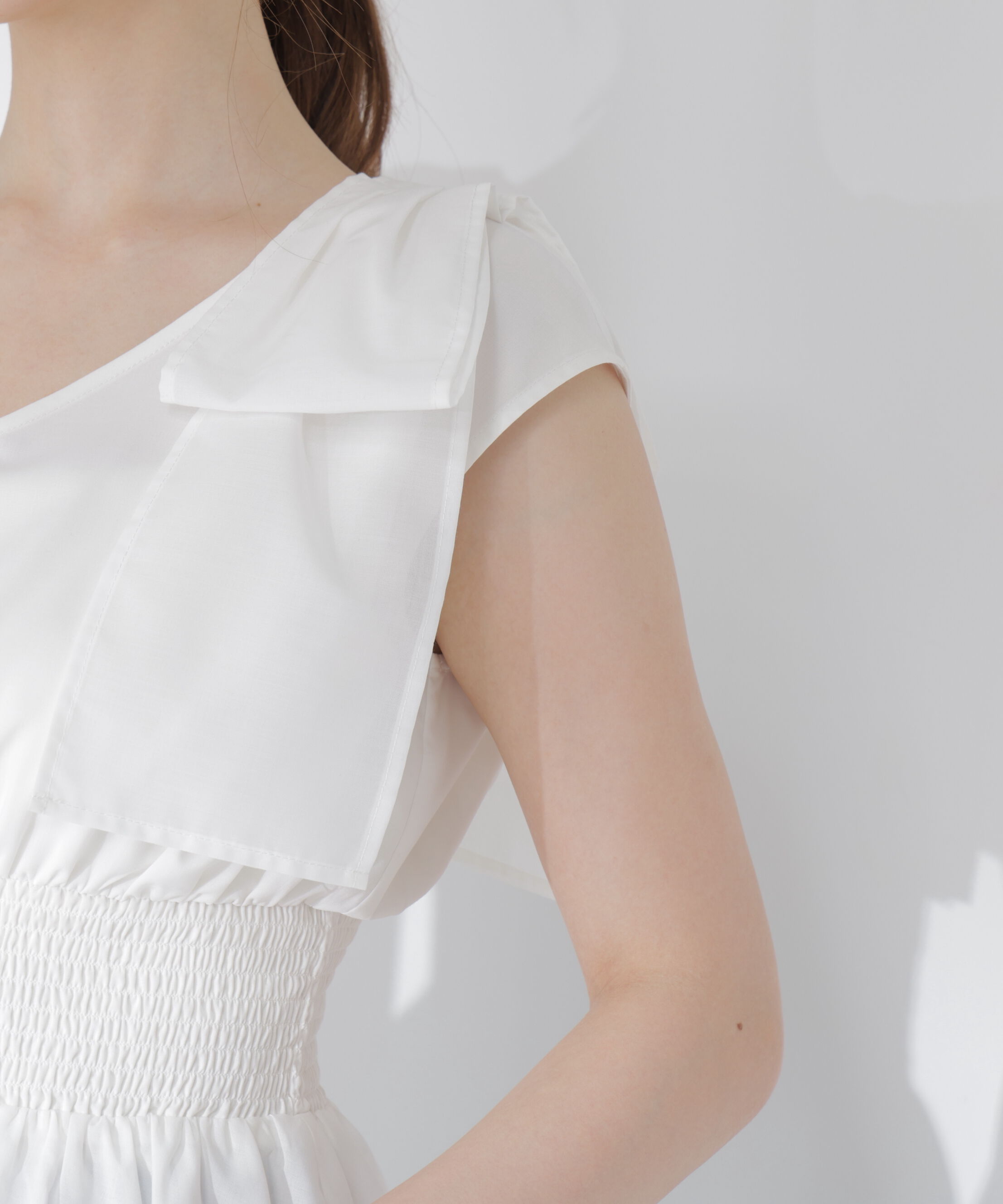 PROPORTION BODY DRESSING「ショルダーリボンペプラムブラウス」|シャツ・ブラウス|