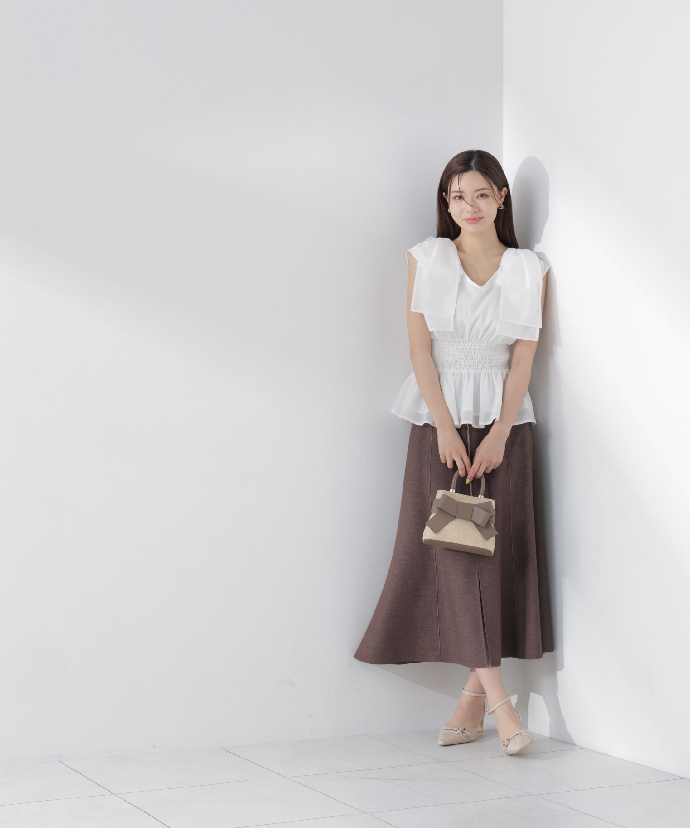 PROPORTION BODY DRESSING「ショルダーリボンペプラムブラウス」|シャツ・ブラウス|