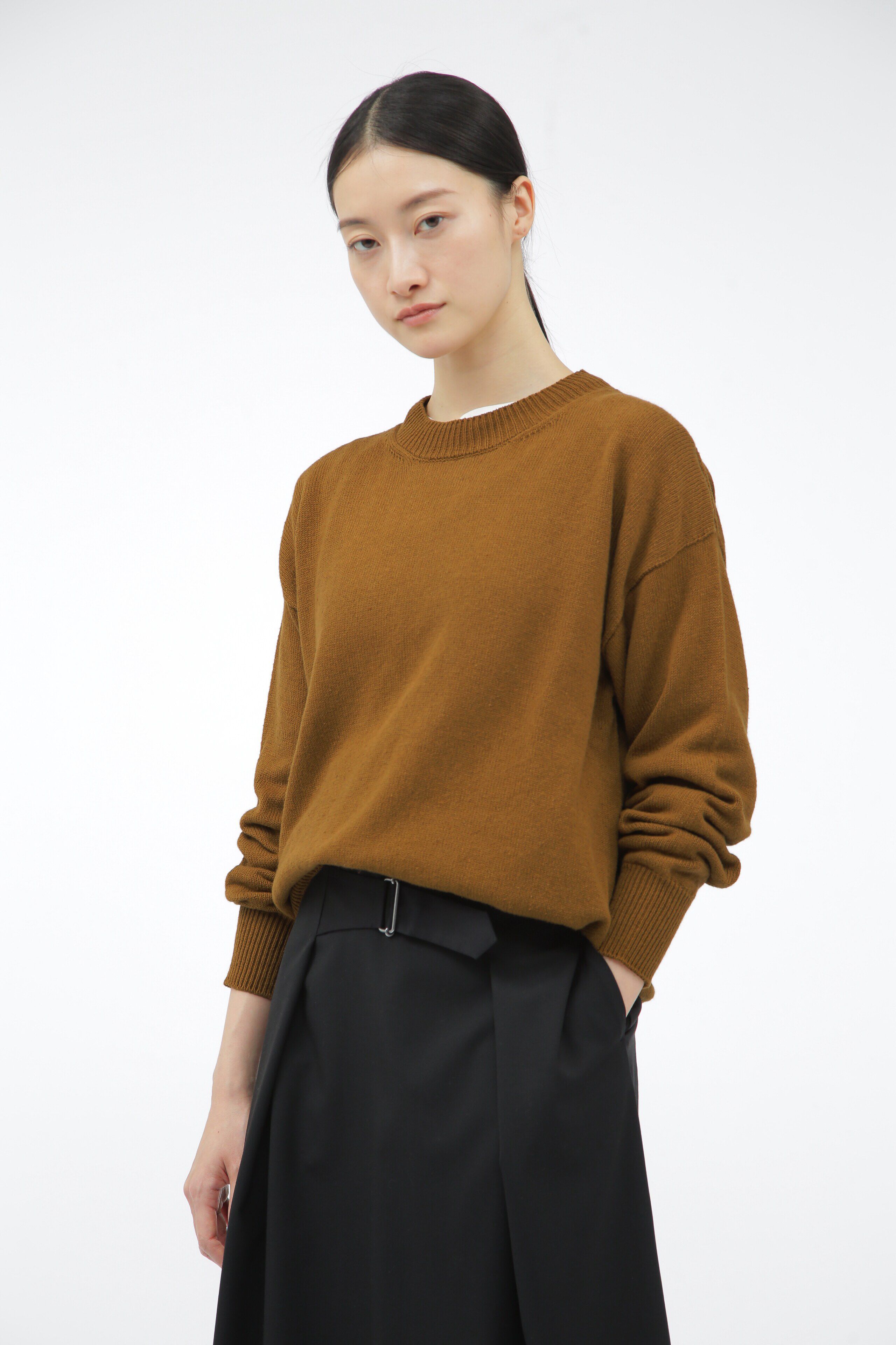  「CHUNKY COTTON LINEN」|ニット・セーター|TAN1