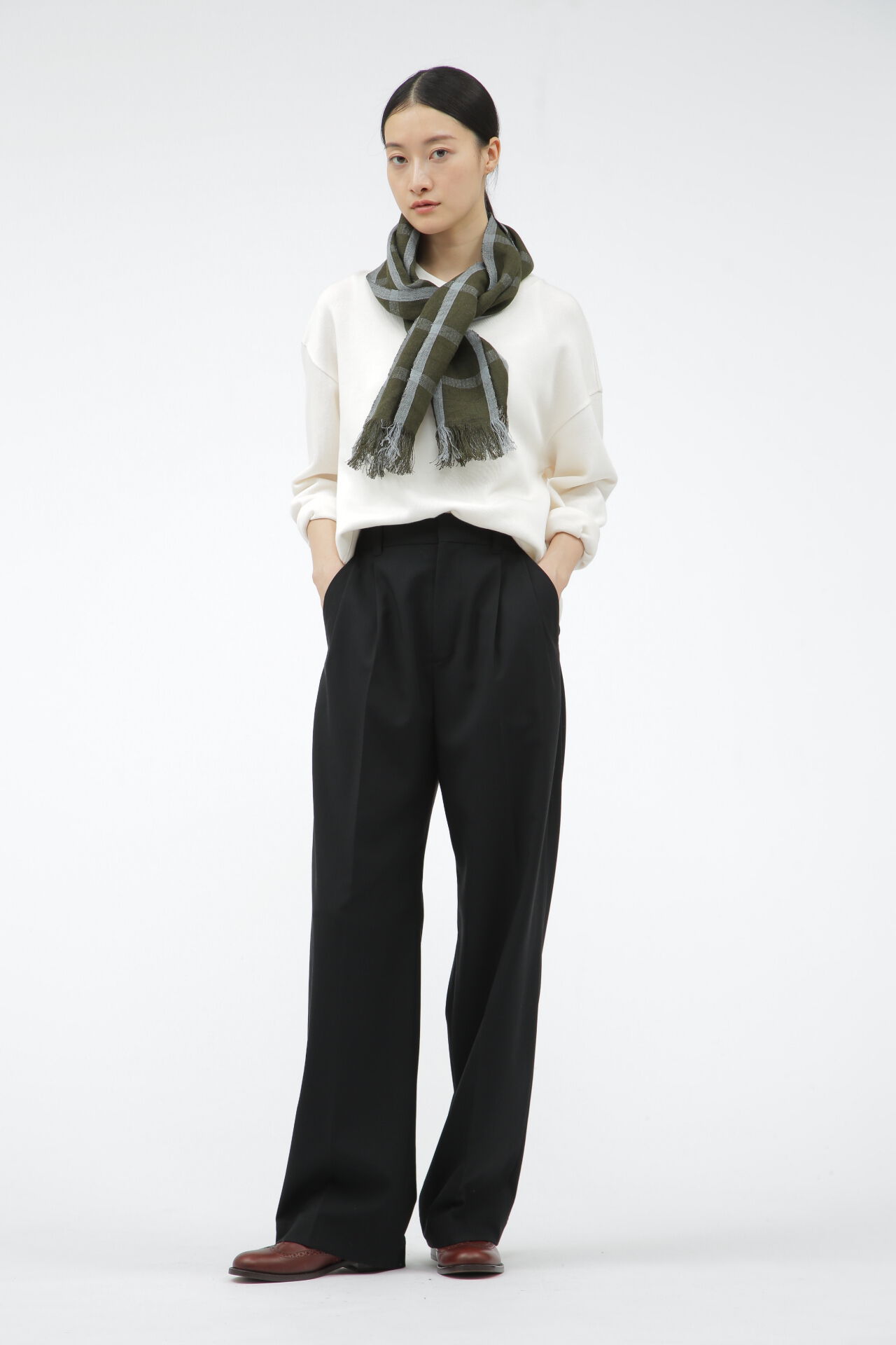  「WINDOWPANE CHECK SCARF」|バンダナ・スカーフ|