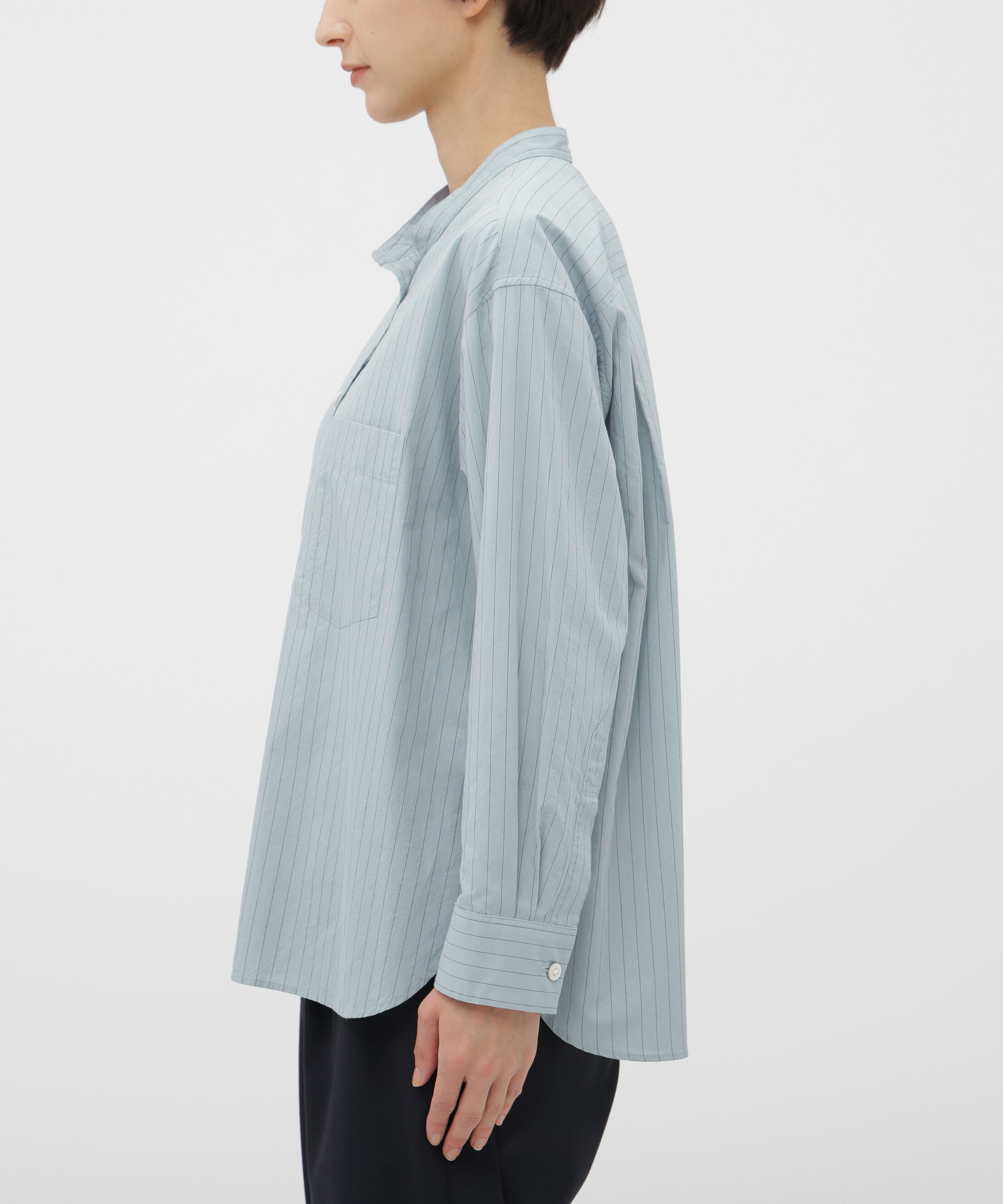  「SIMPLE STRIPE COTTON SHIRT」|シャツ・ブラウス|