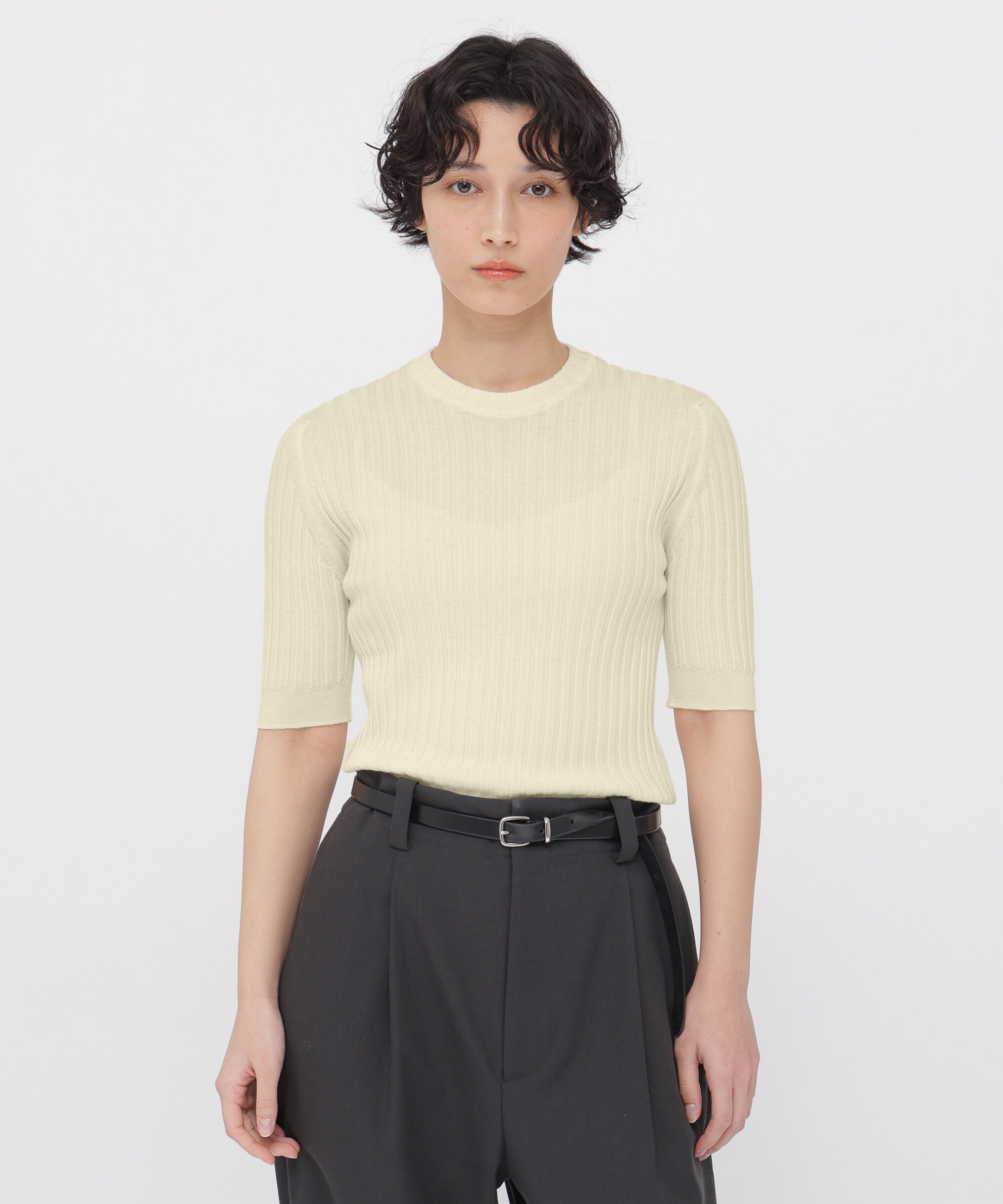  「FINE WOOL COTTON KNITWEAR」|ニット・セーター|ECRU2