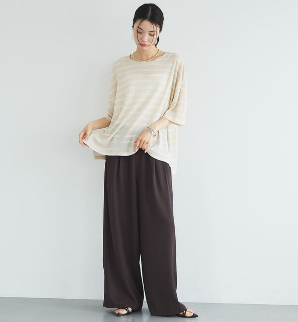 Doux archives「シアーボーダーＴｅｅ」|Tシャツ・カットソー|