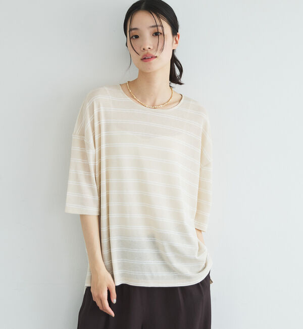 Doux archives「シアーボーダーＴｅｅ」|Tシャツ・カットソー|