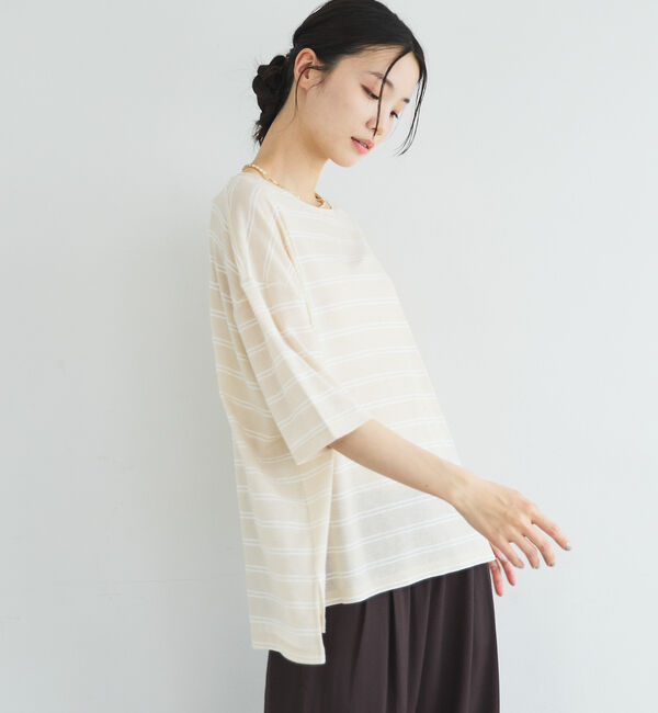 Doux archives「シアーボーダーＴｅｅ」|Tシャツ・カットソー|