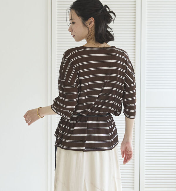 Doux archives「シアーボーダーＴｅｅ」|Tシャツ・カットソー|