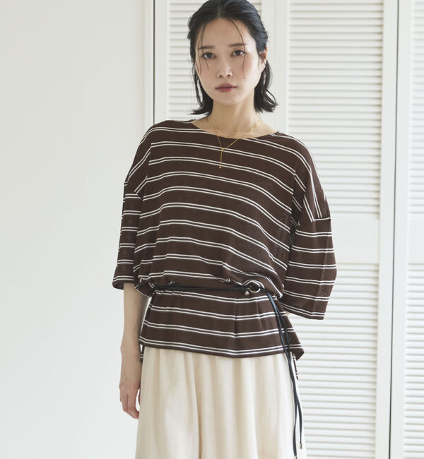 Doux archives「シアーボーダーＴｅｅ」|Tシャツ・カットソー|