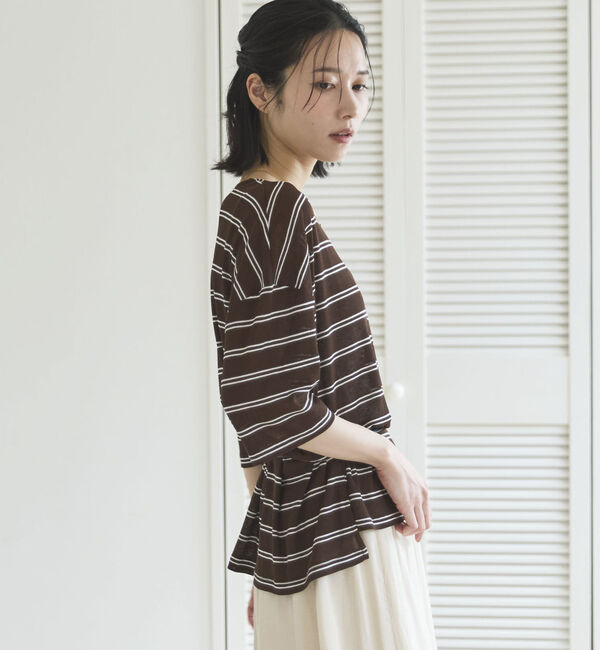 Doux archives「シアーボーダーＴｅｅ」|Tシャツ・カットソー|