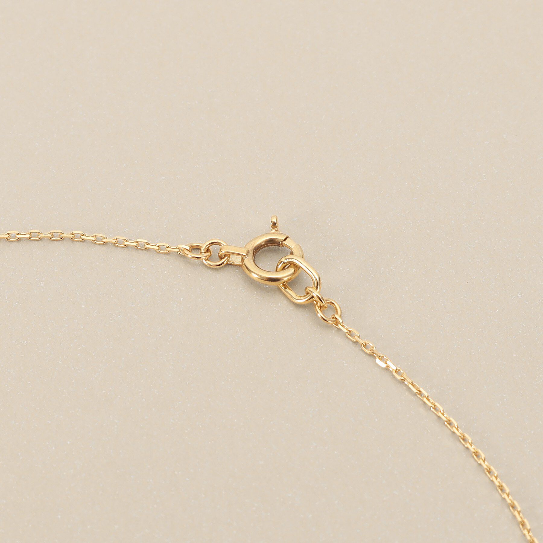 COCOSHNIK「K10ダイヤモンド ダブルビーズチャーム ネックレス」|ネックレス|