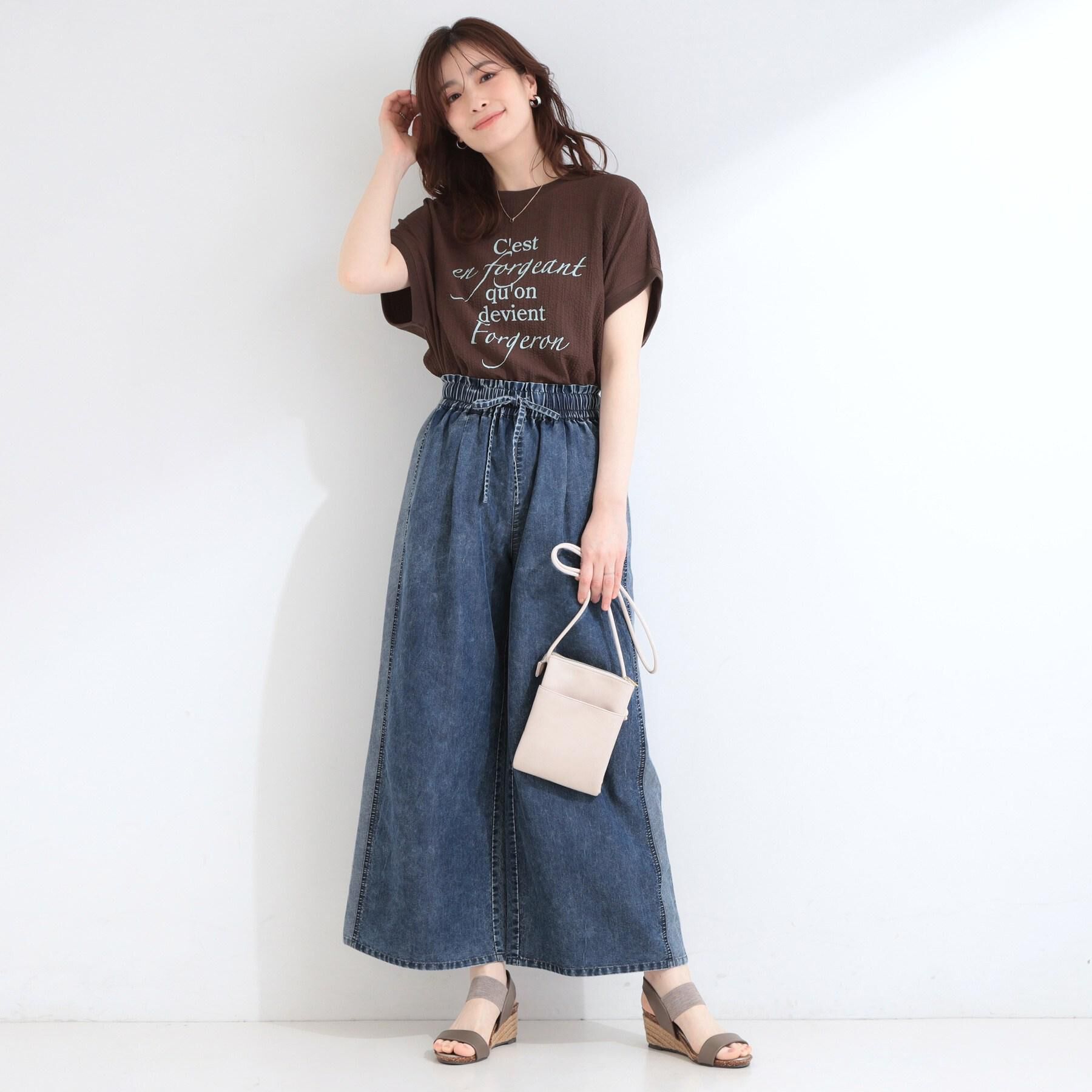 SHOO･LA･RUE「【洗濯機可】ぽこぽこさらさら アソートTシャツ」|Tシャツ・カットソー|