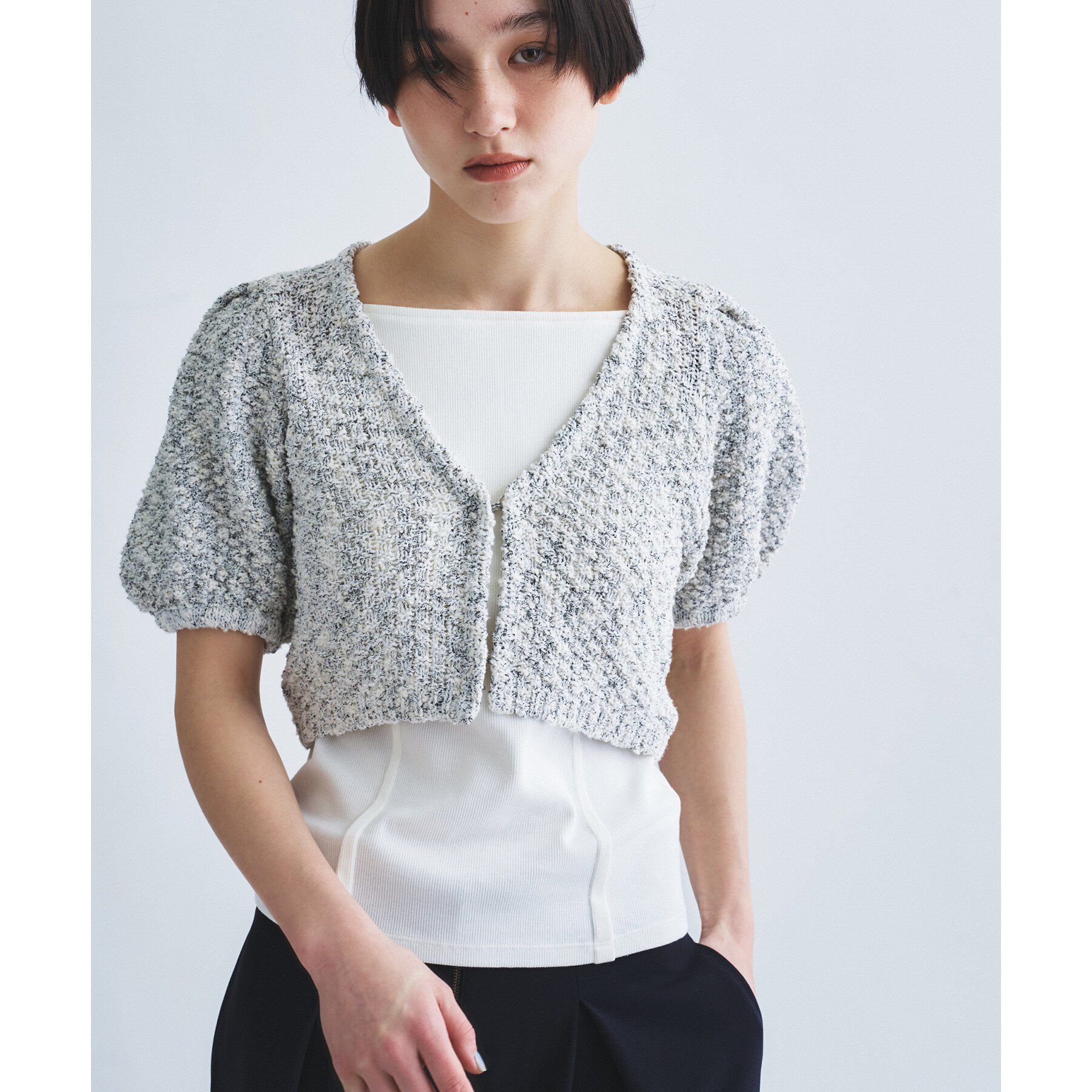 CODE A「cloudy puff cardigan」|カーディガン|