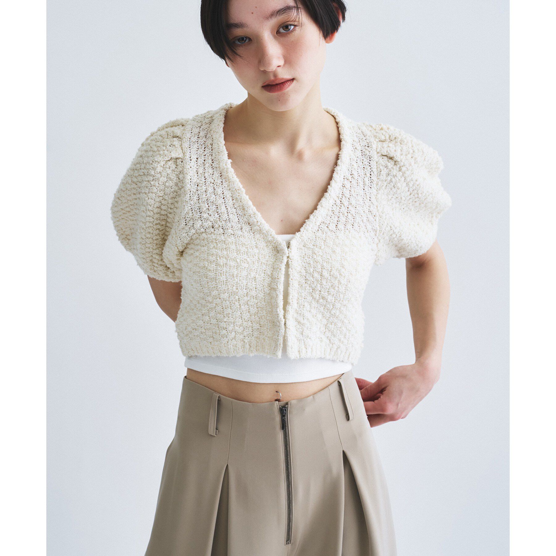 CODE A「cloudy puff cardigan」|カーディガン|